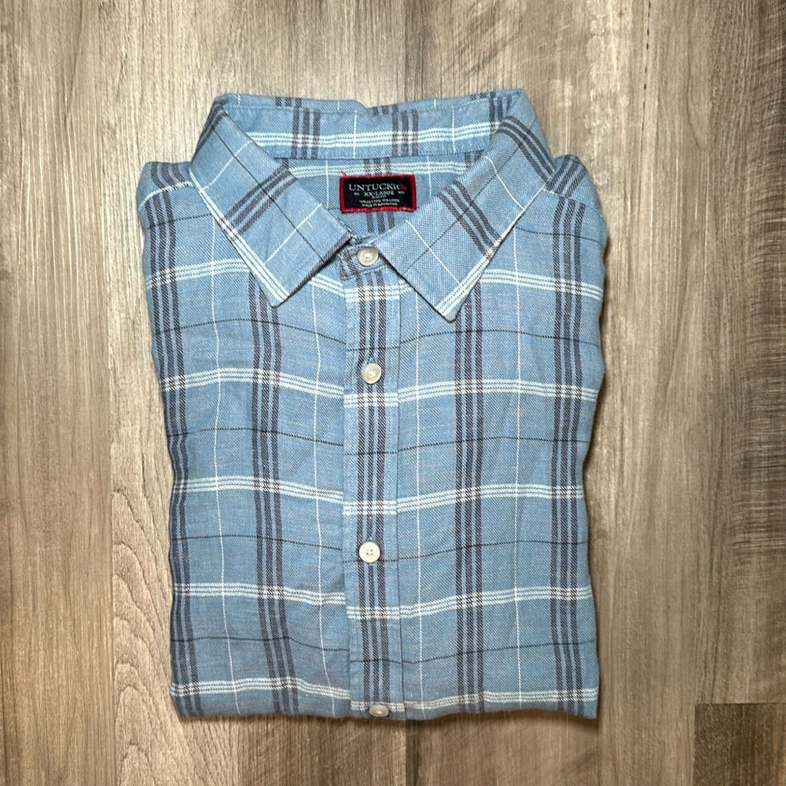 UNTUCKit UntuckIt Garzon Slim Fit Linen Blend Long Sleeve - 2XL Size US XXL / EU 58 / 5 - 1 Thumbnail