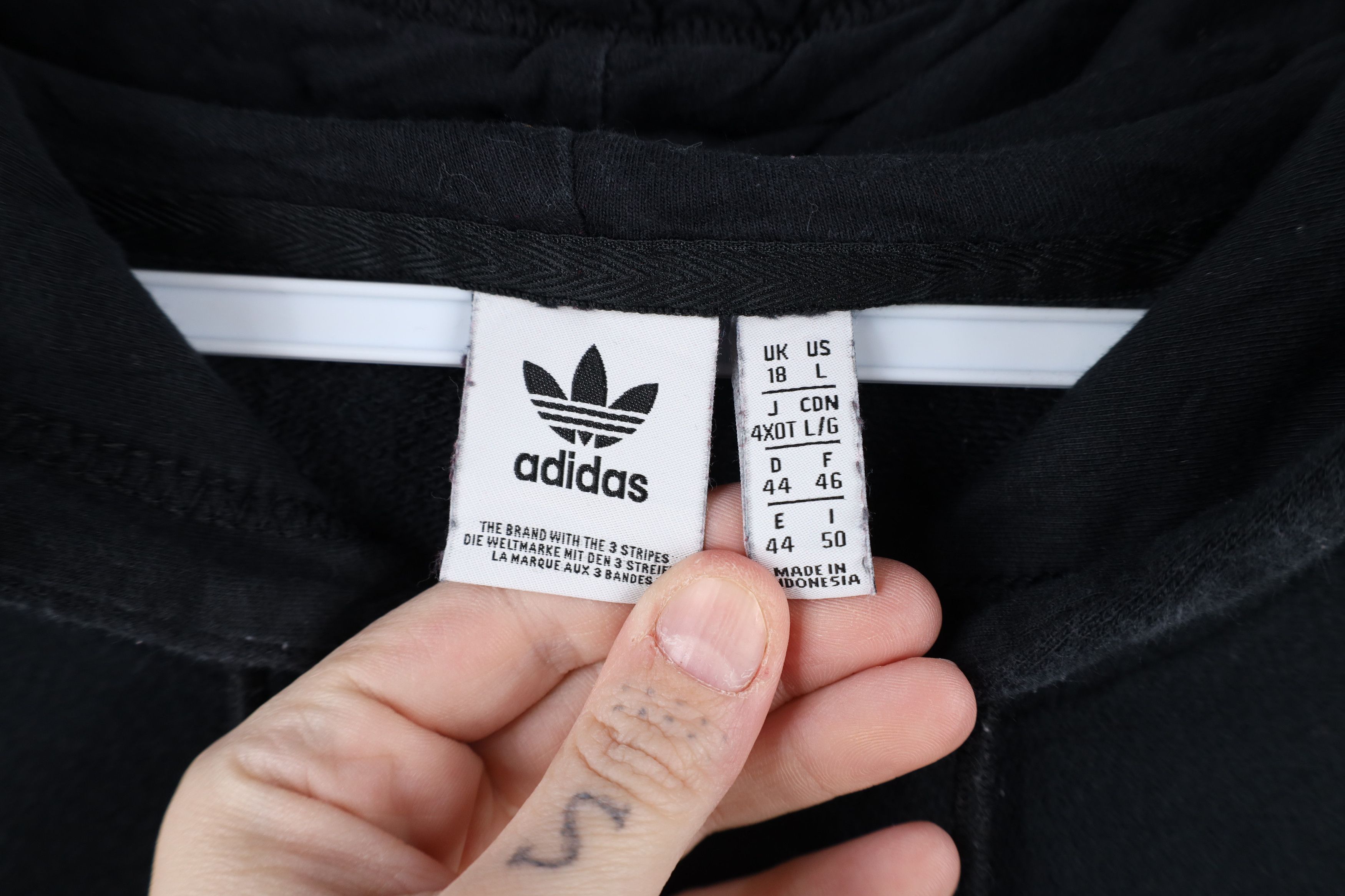 Adidas × Vintage Vintage Y2K Adidas Spell Out Big Logo French Terry Hoodie Size L / US 10 / IT 46 - 5 Thumbnail