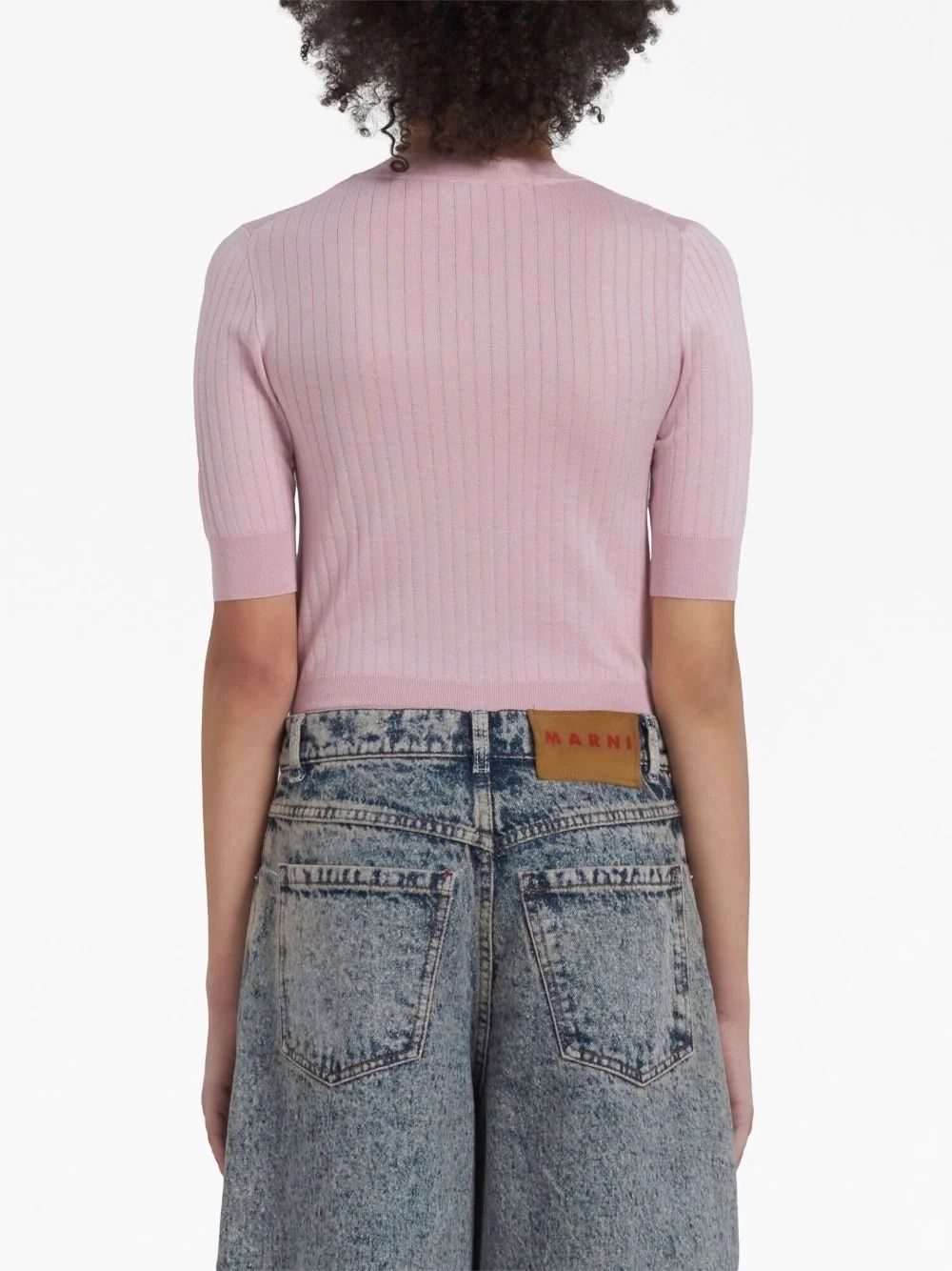 Marni o1w1db10824 Turtleneck Sweater in Pink Size S / US 4 / IT 40 - 3 Thumbnail