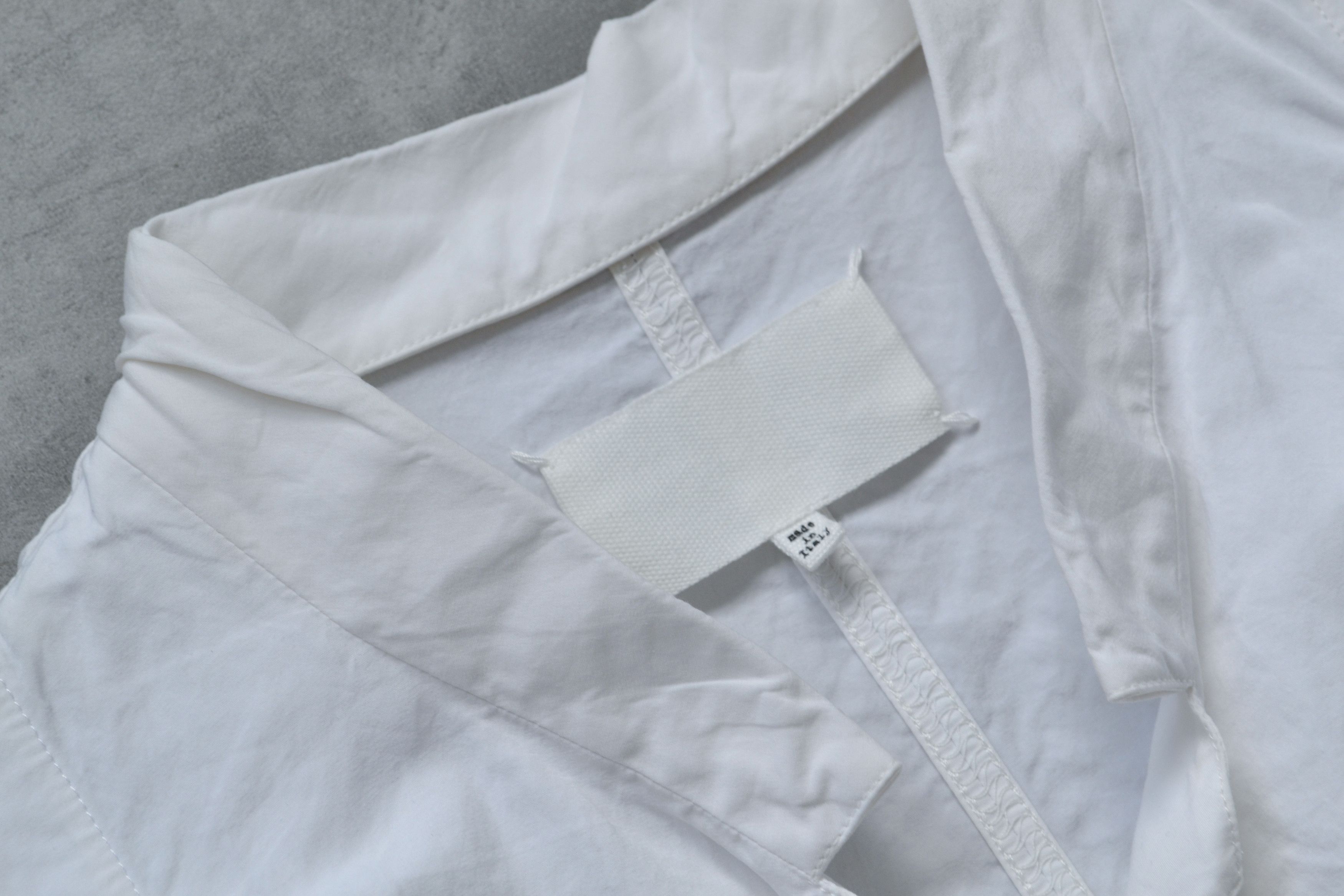 Maison Margiela Maison Margiela Shirt Artisanal Short Sleeve Belt White S Size M / US 6-8 / IT 42-44 - 5 Thumbnail