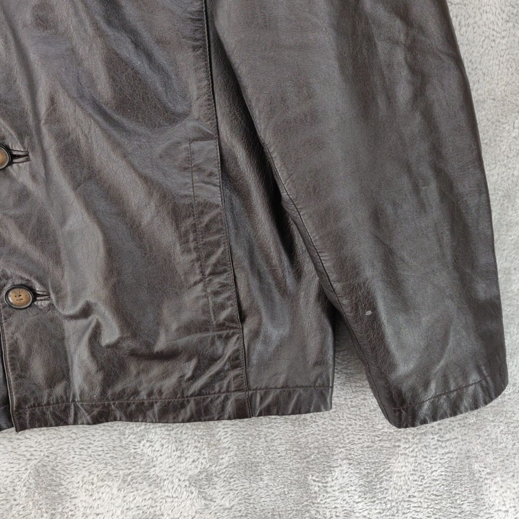 Vintage Wilsons Leather Jacket Mens Large L Brown Quilt Lined M Julian Button Size US L / EU 52-54 / 3 - 6 Thumbnail