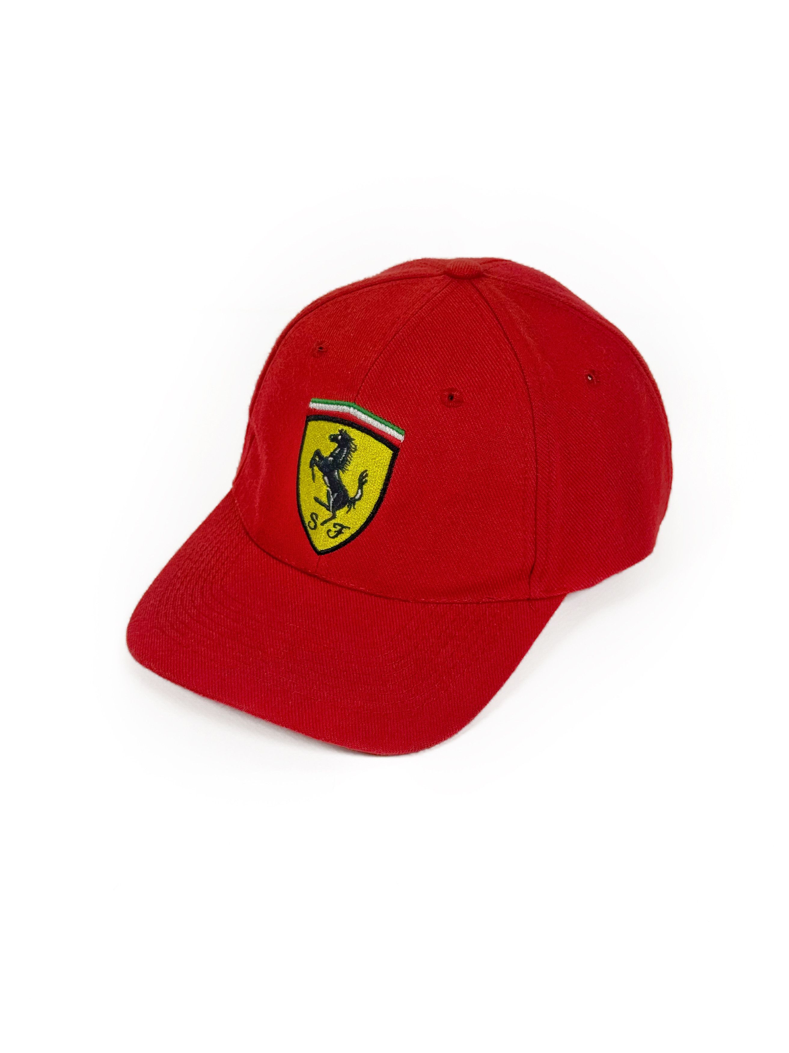Ferrari Vintage 90's Ferrari Wool Cap Hat Red Logo Embroidered Size ONE SIZE - 2 Thumbnail
