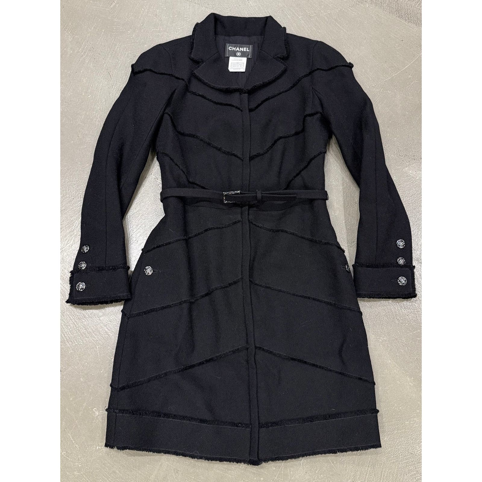 Chanel A/W2007 Chanel structured wool belted coat Size M / US 6-8 / IT 42-44 - 1 Thumbnail