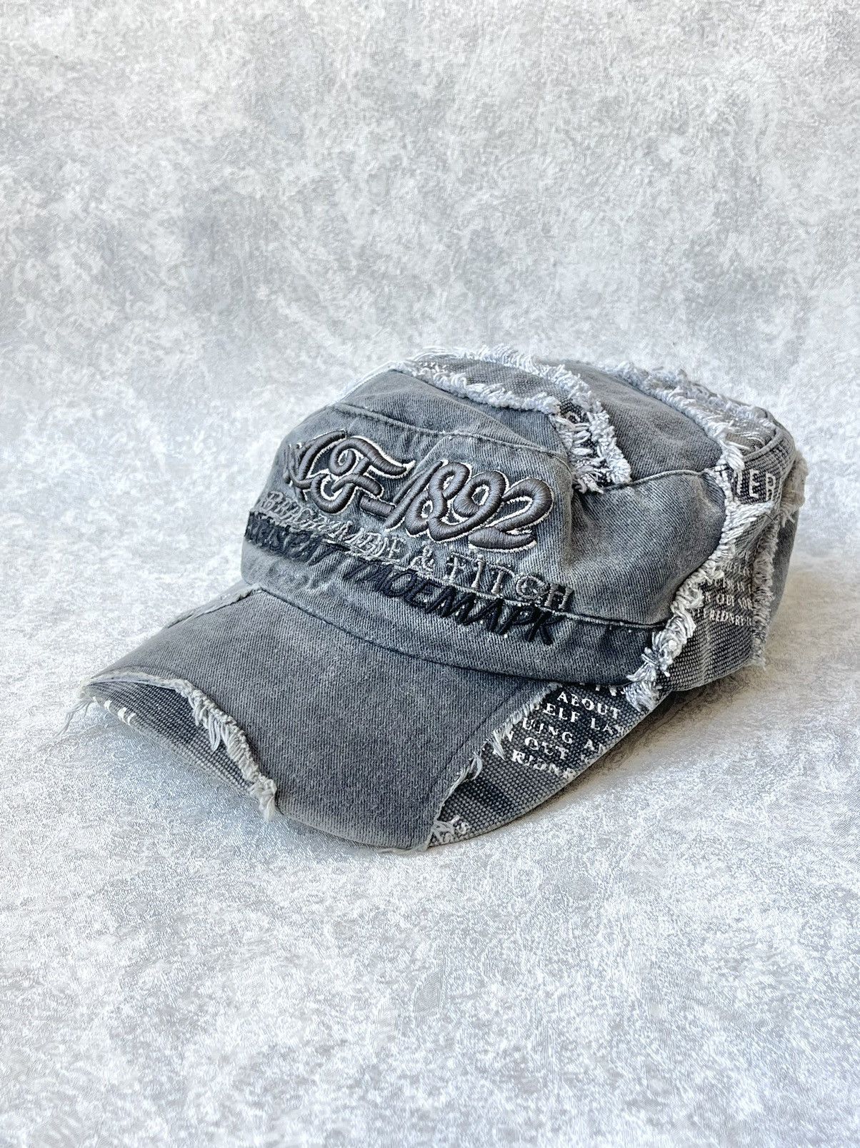 VTG Abercrombie & Fitch Distressed Military Cadet Cap Hat