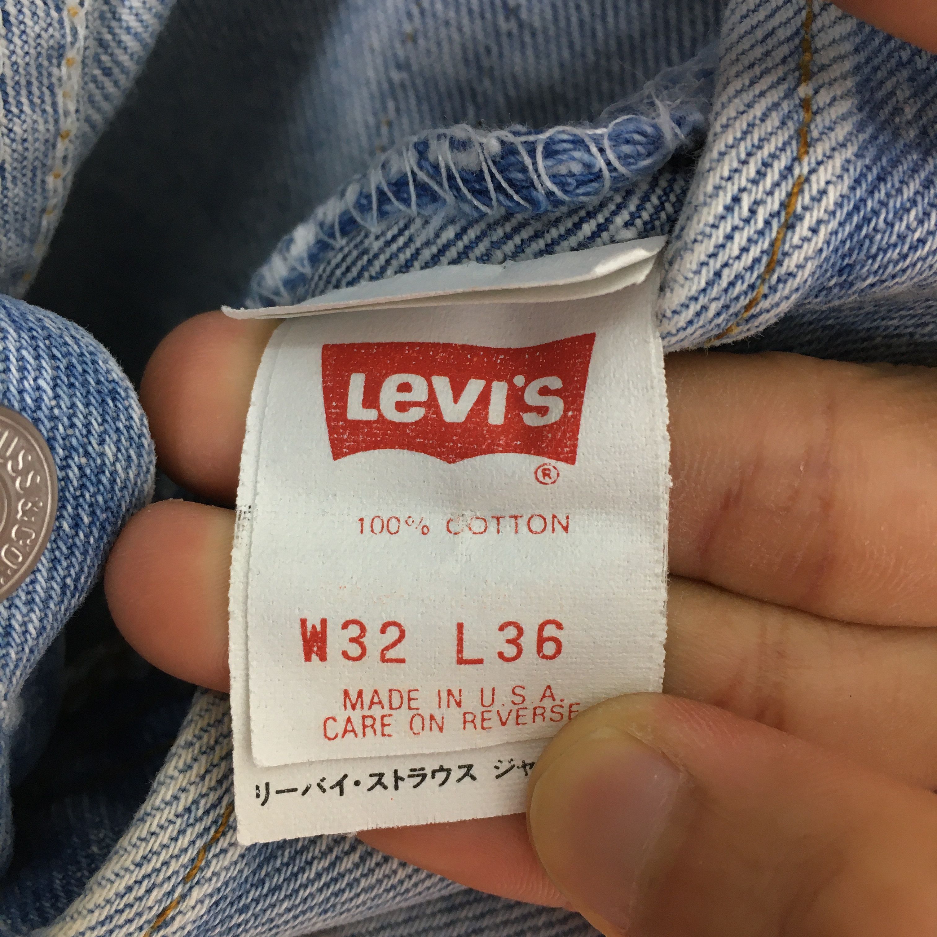 Levi's Size 30x33 Vintage Levi's 90s 501 Light Blue Jeans Size US 30 / EU 46 - 8 Thumbnail