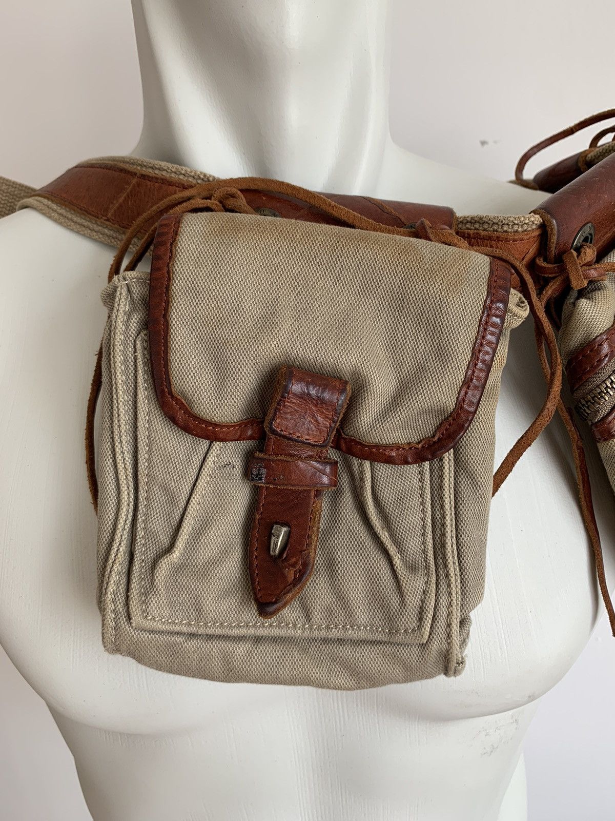 Genuine Leather Unison Dept Cargo Utility Bag Size ONE SIZE - 8 Thumbnail