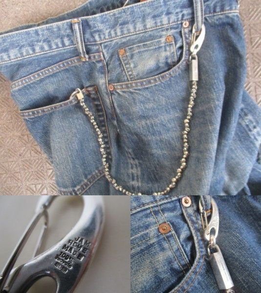 Jam Home Made × Number (N)ine Number (N)ine x Jam Home Made 2001 SS Skull Wallet Chain Size ONE SIZE - 3 Thumbnail