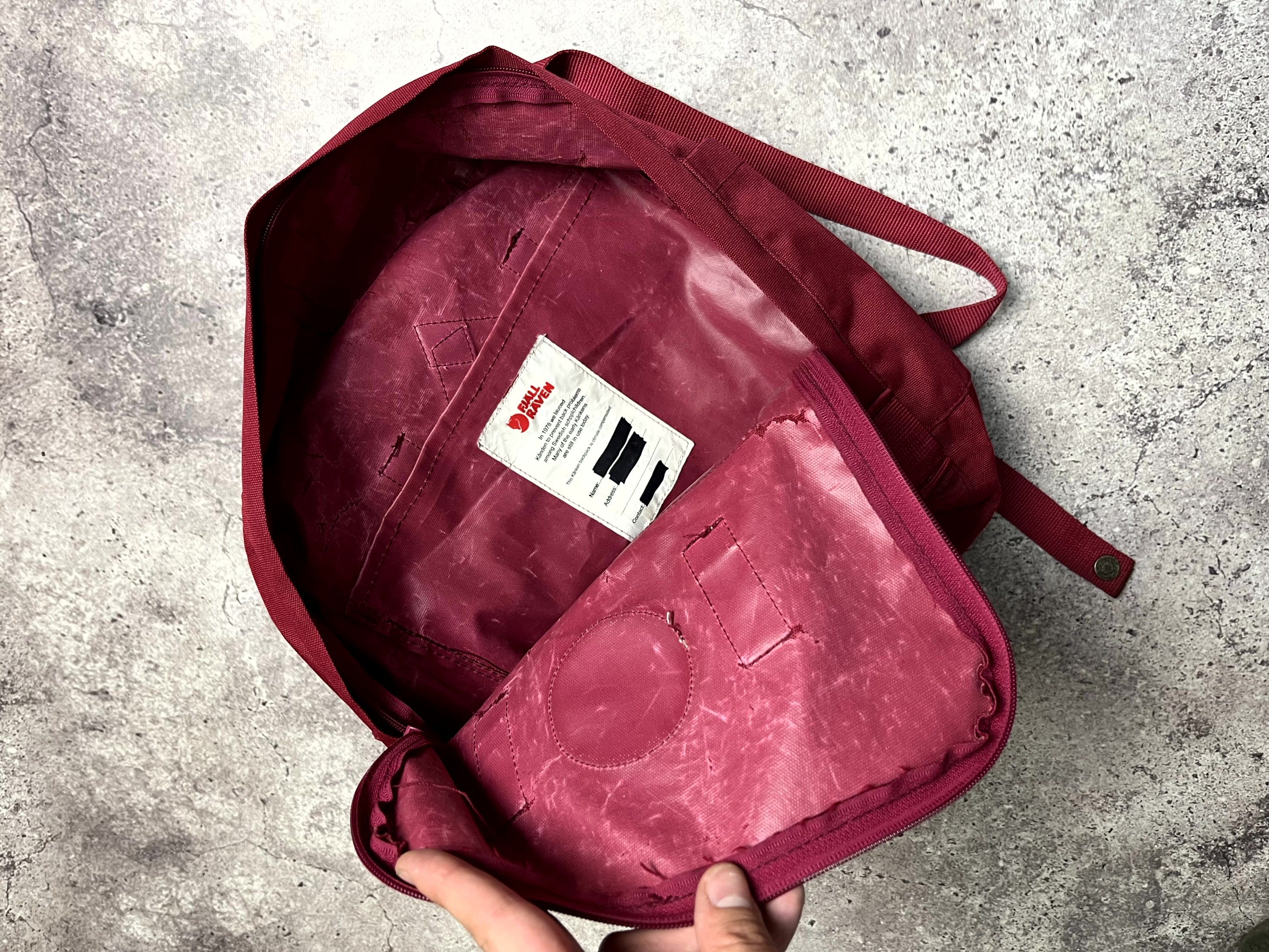 Fjallraven Fjallraven Kanken Mini Red Backpack Size ONE SIZE - 4 Thumbnail