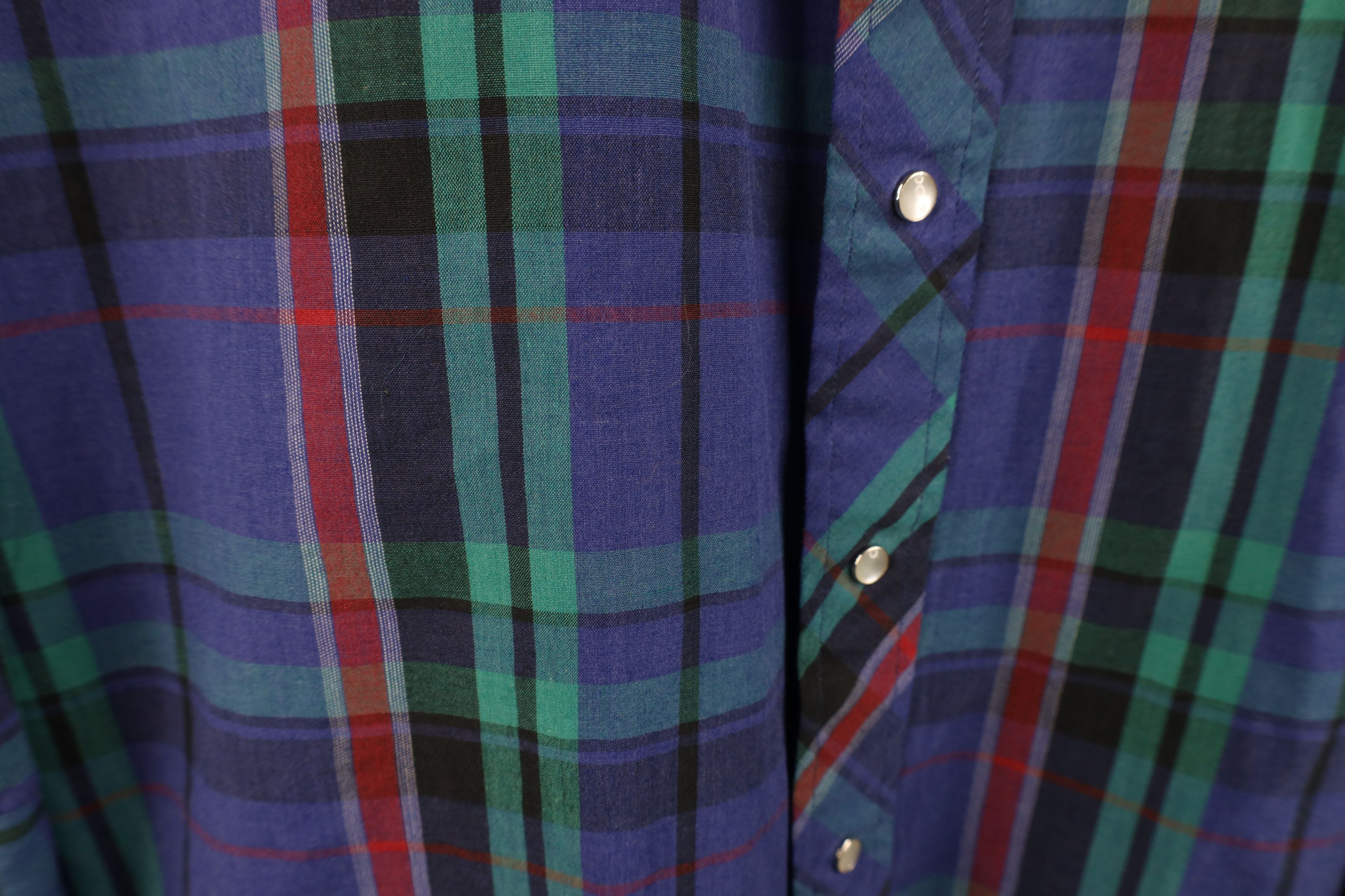 Vintage Vintage 70s Streetwear Rodeo Cowboy Button Shirt Plaid Size US M / EU 48-50 / 2 - 4 Thumbnail