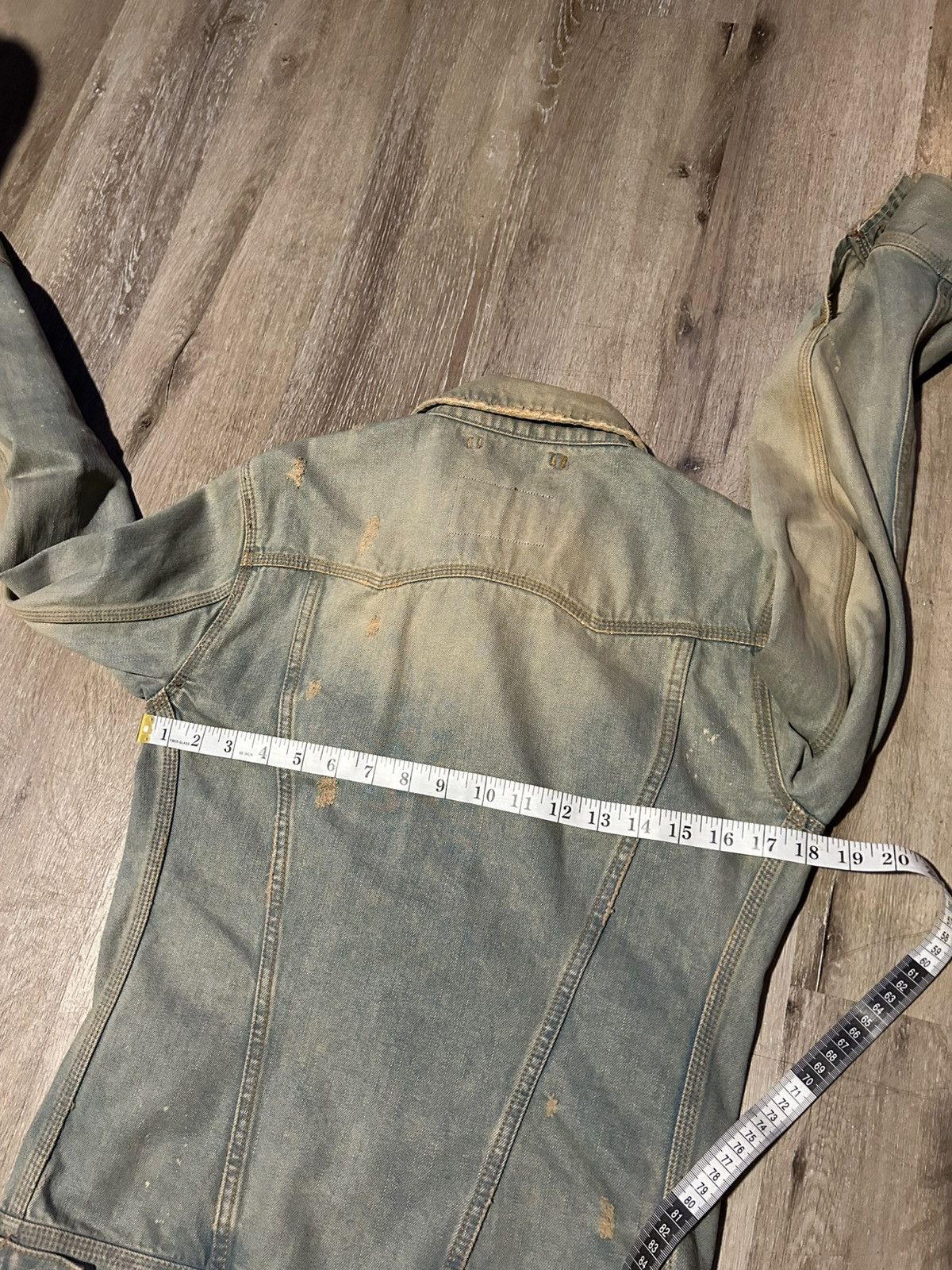 GOA Vintage GOA Mudwash Distressed Selvedge Denim Jacket Size US S / EU 44-46 / 1 - 9 Thumbnail
