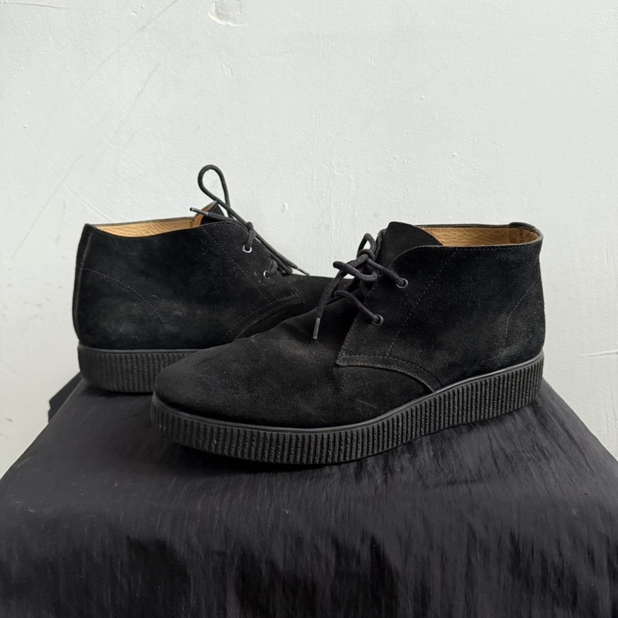 A.P.C. A.P.C. Black Suede Lace Up Boots Size US 9 / EU 42 - 3 Thumbnail
