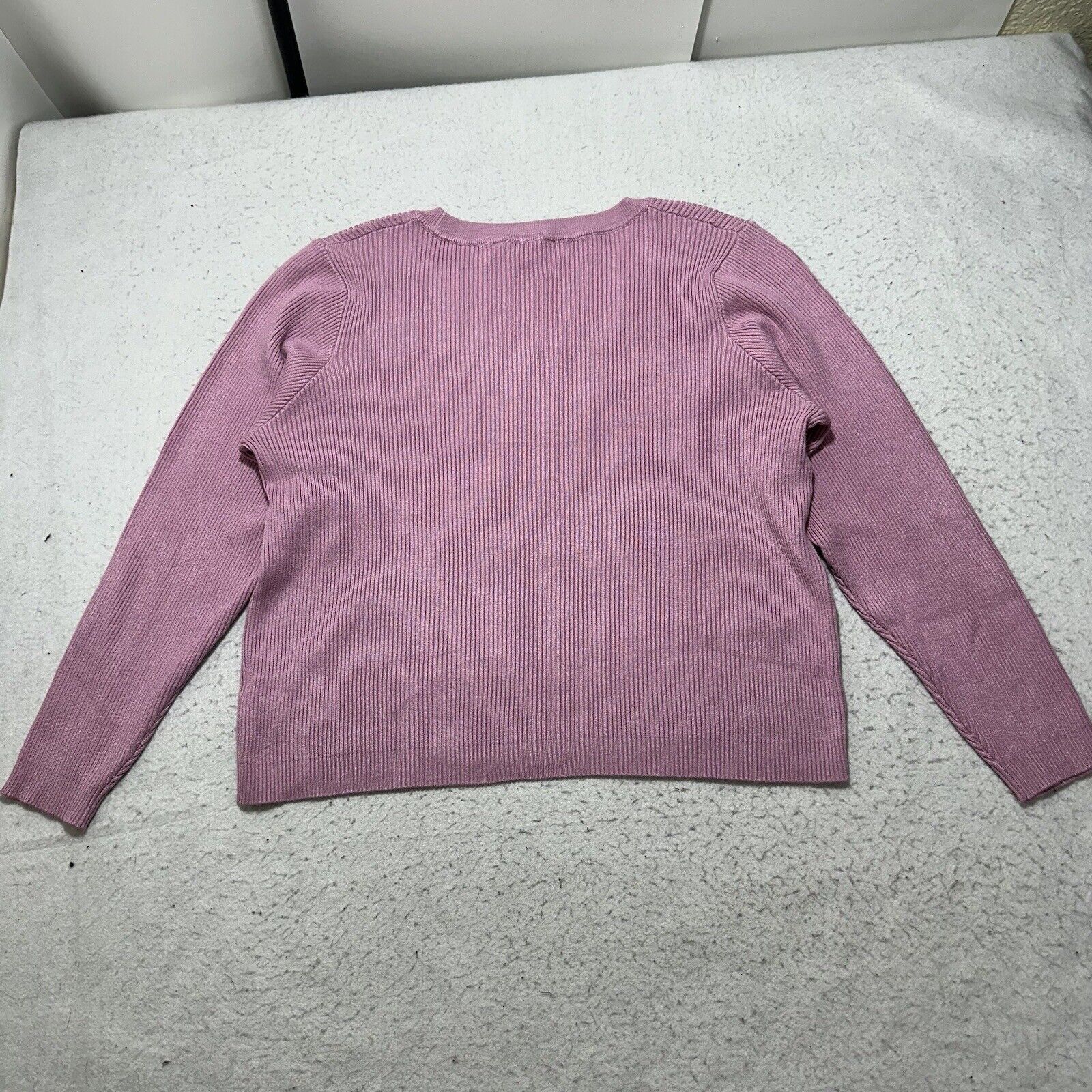 Other Ophelia Roe 2X Scoop Neck Ribbed Stretch Pullover Sweater Size XXL / US 16-18 / IT 52-54 - 10 Thumbnail