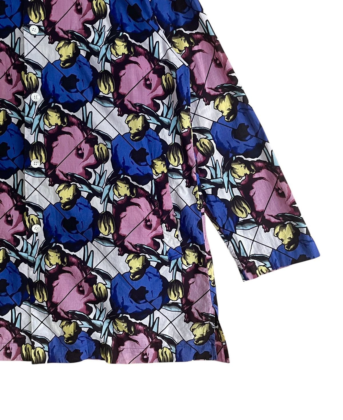 Issey Miyake Very Rare Vintage Issey Miyake Men Baggy Floral Shirt 1990s Size US M / EU 48-50 / 2 - 7 Thumbnail