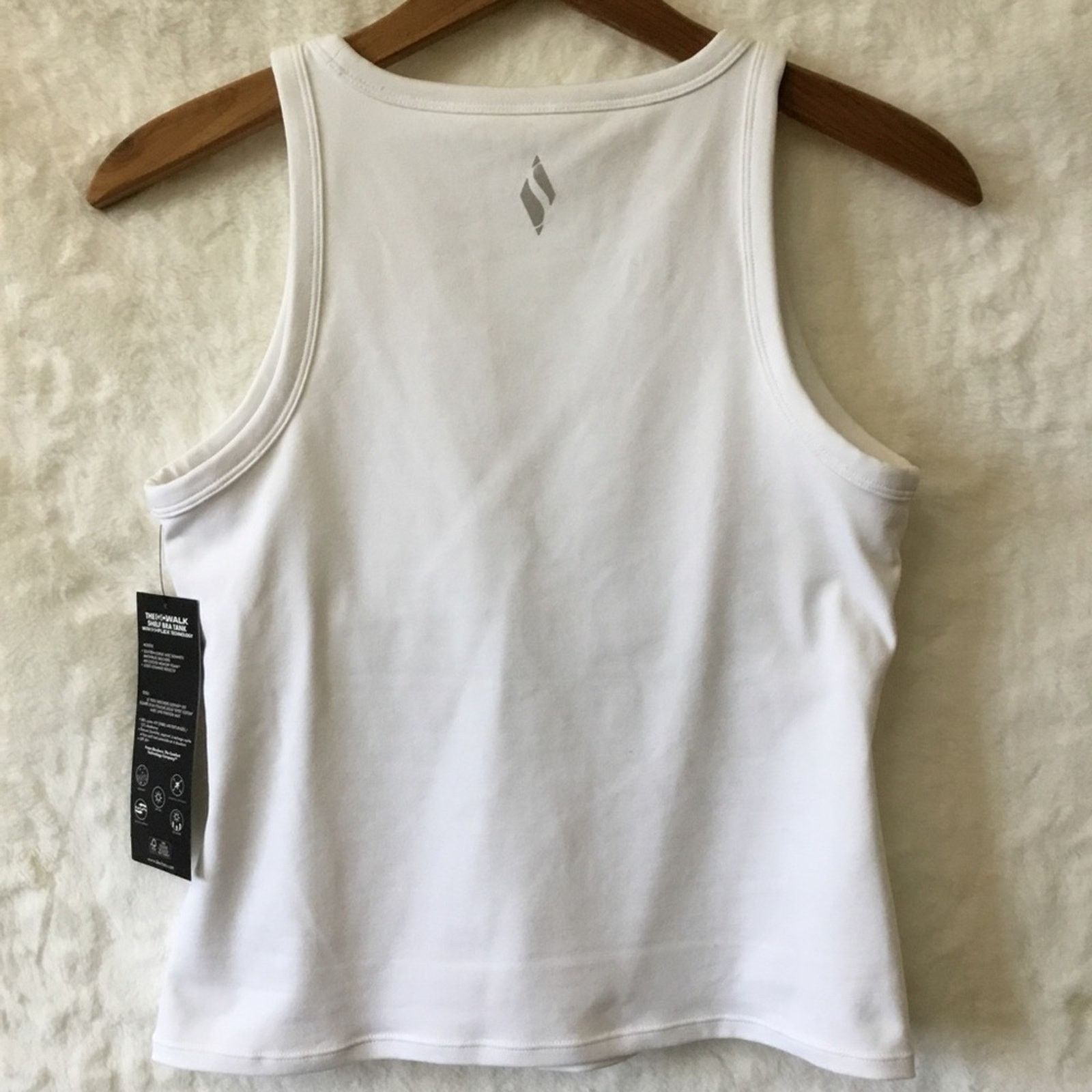 SKECHERS Skechers White The GoWalk Self Bra Tank Top Size M / US 6-8 / IT 42-44 - 8 Thumbnail