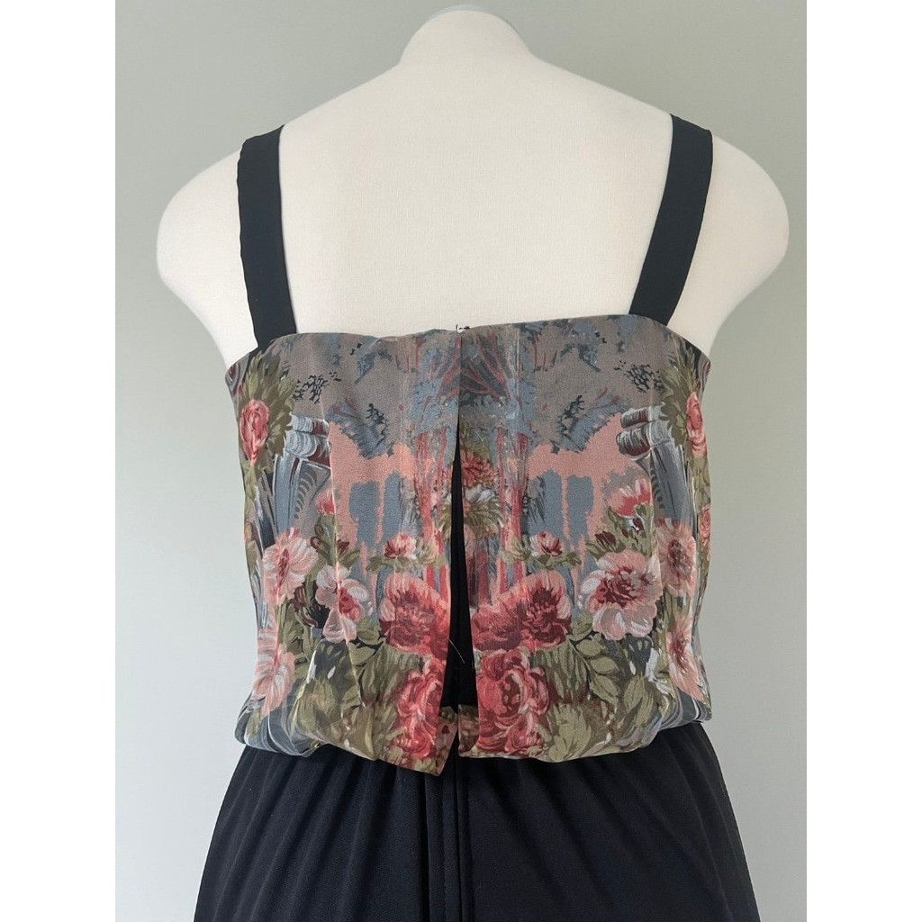 Vintage 1970s Vtg Long Boho Maxi Dress | Matthew Jo.Ed Sophisticates Size L / US 10 / IT 46 - 7 Thumbnail