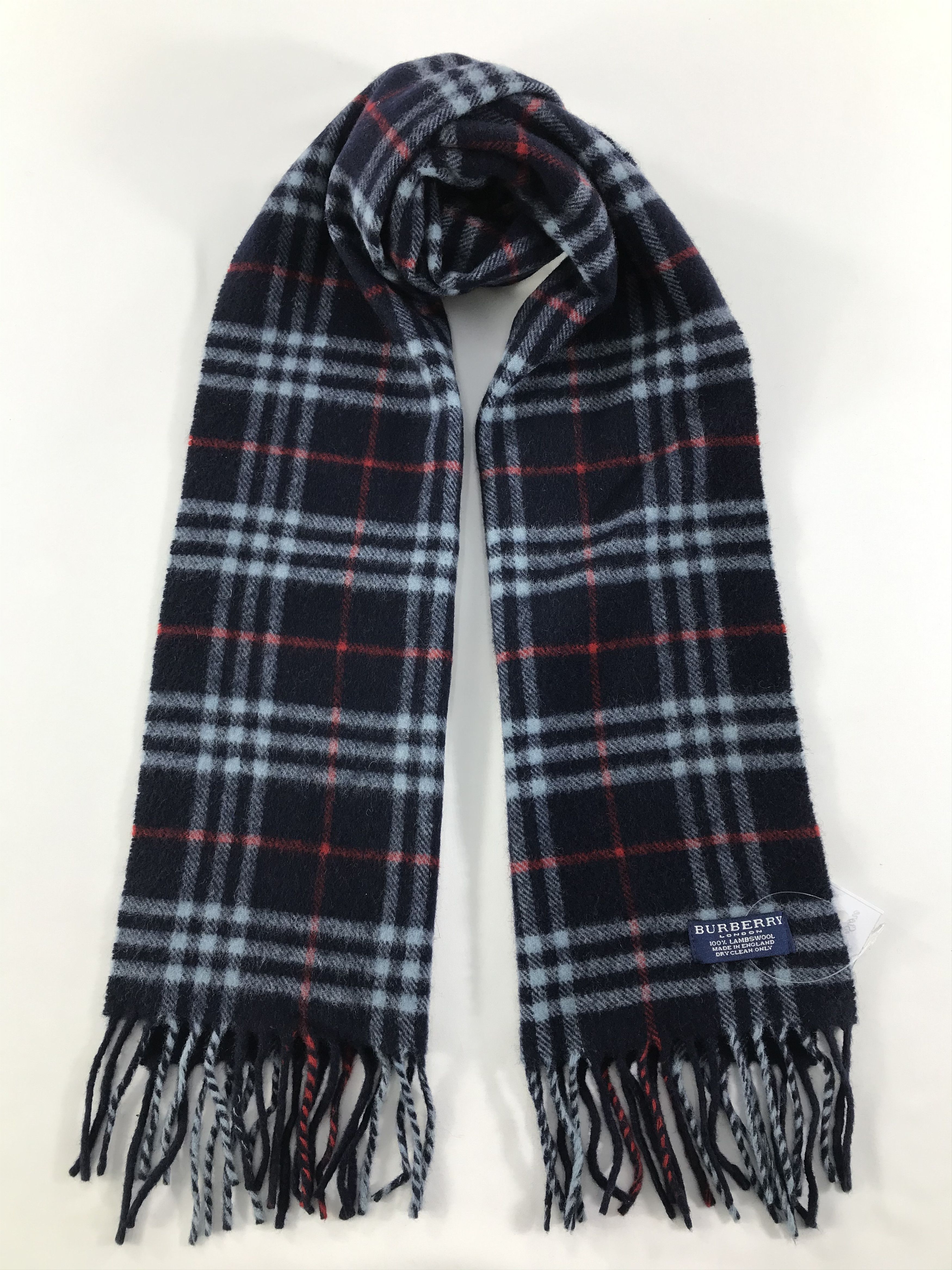 Burberry × Vintage Burberry Scarf / Muffler / Neckwear - WW2470 Size ONE SIZE - 1 Thumbnail
