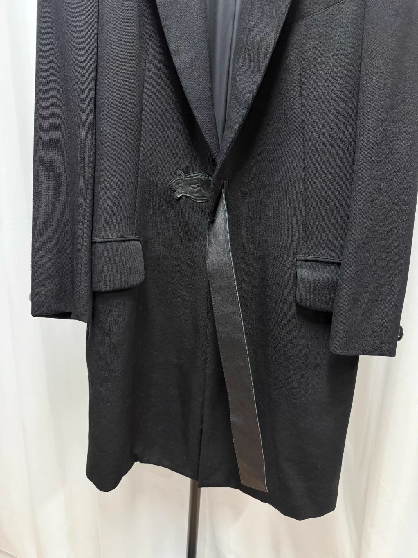 Yohji Yamamoto Yohji Yamamoto Y's 05AW Leather Wool Coat K20 Size US XL / EU 56 / 4 - 3 Thumbnail