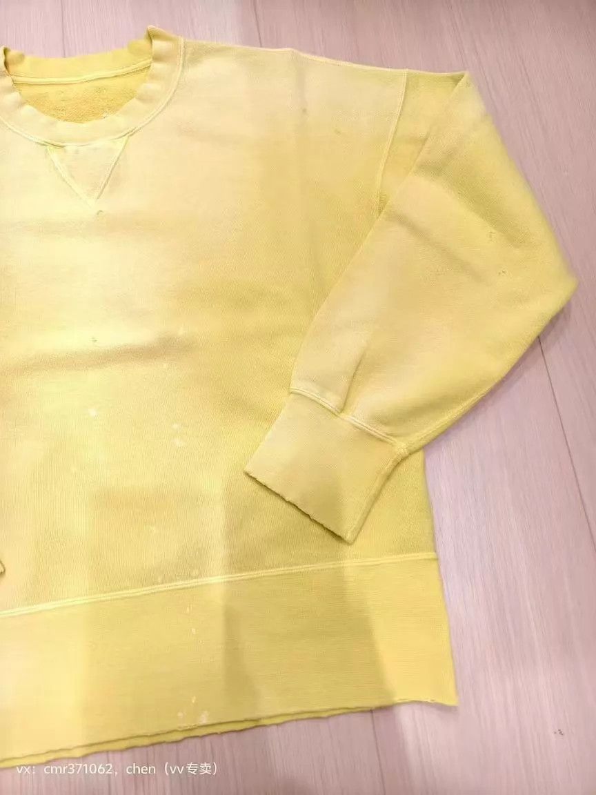 Visvim VISVIM 23SS COURT SWEAT L/S CRASH Yellow Sz3 Dyed Size US L / EU 52-54 / 3 - 3 Thumbnail