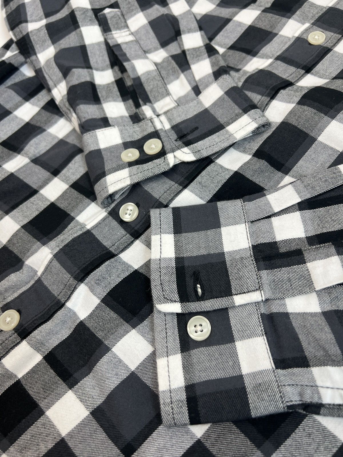 Supreme Black White Checkered Plaid Shirt Size US XL / EU 56 / 4 - 4 Thumbnail
