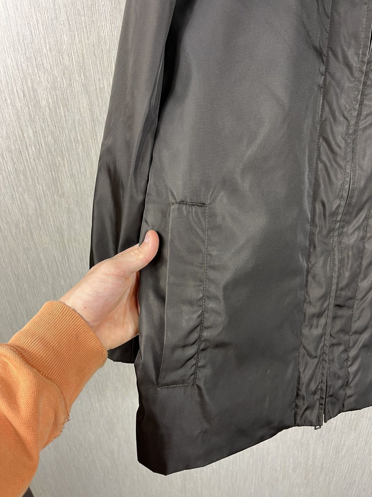 Prada Prada nylon classic jacket coat with leather casual italy Size M / US 6-8 / IT 42-44 - 10 Thumbnail