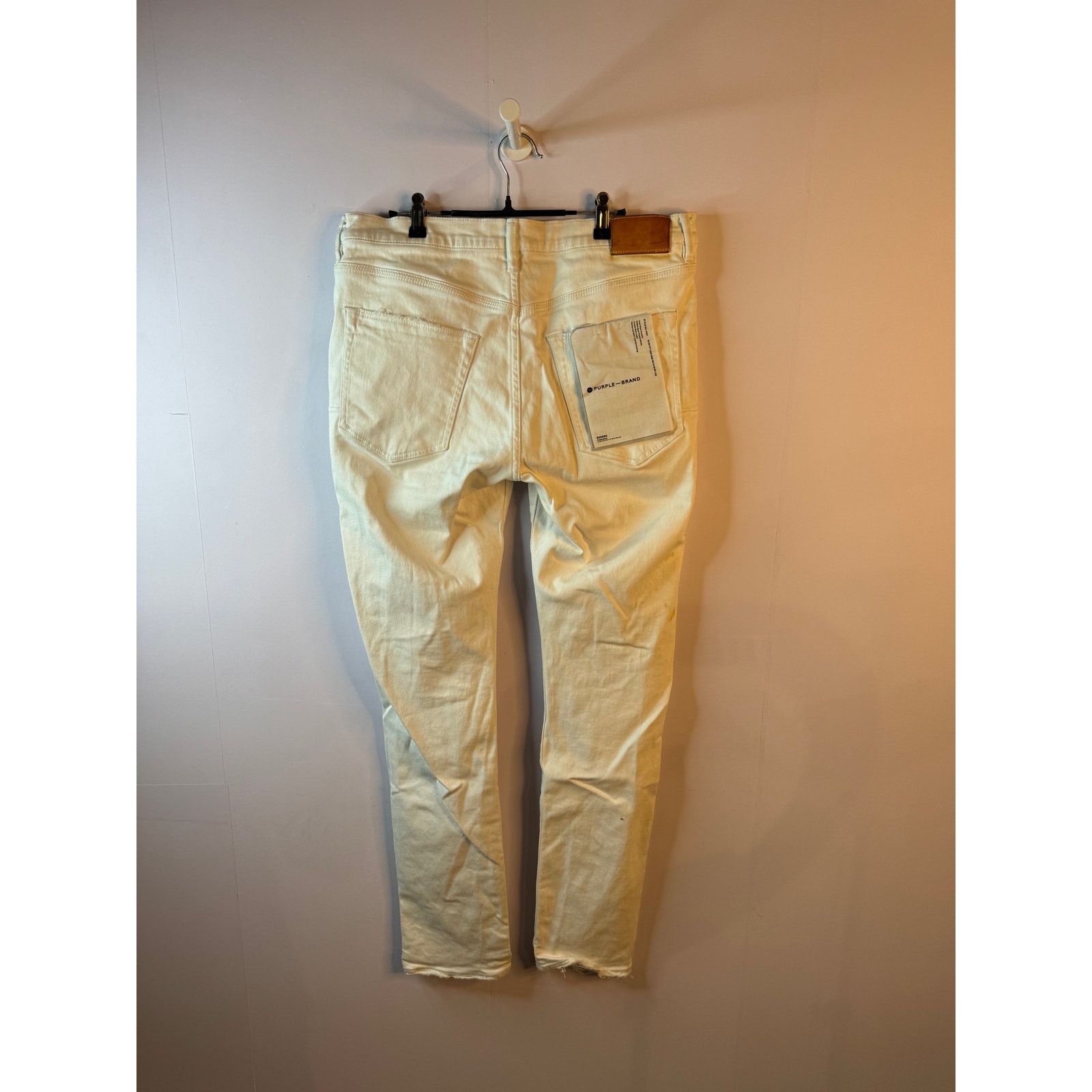 Purple Brand Purple Jeans White Plain Used 36 Size US 36 / EU 52 - 3 Thumbnail