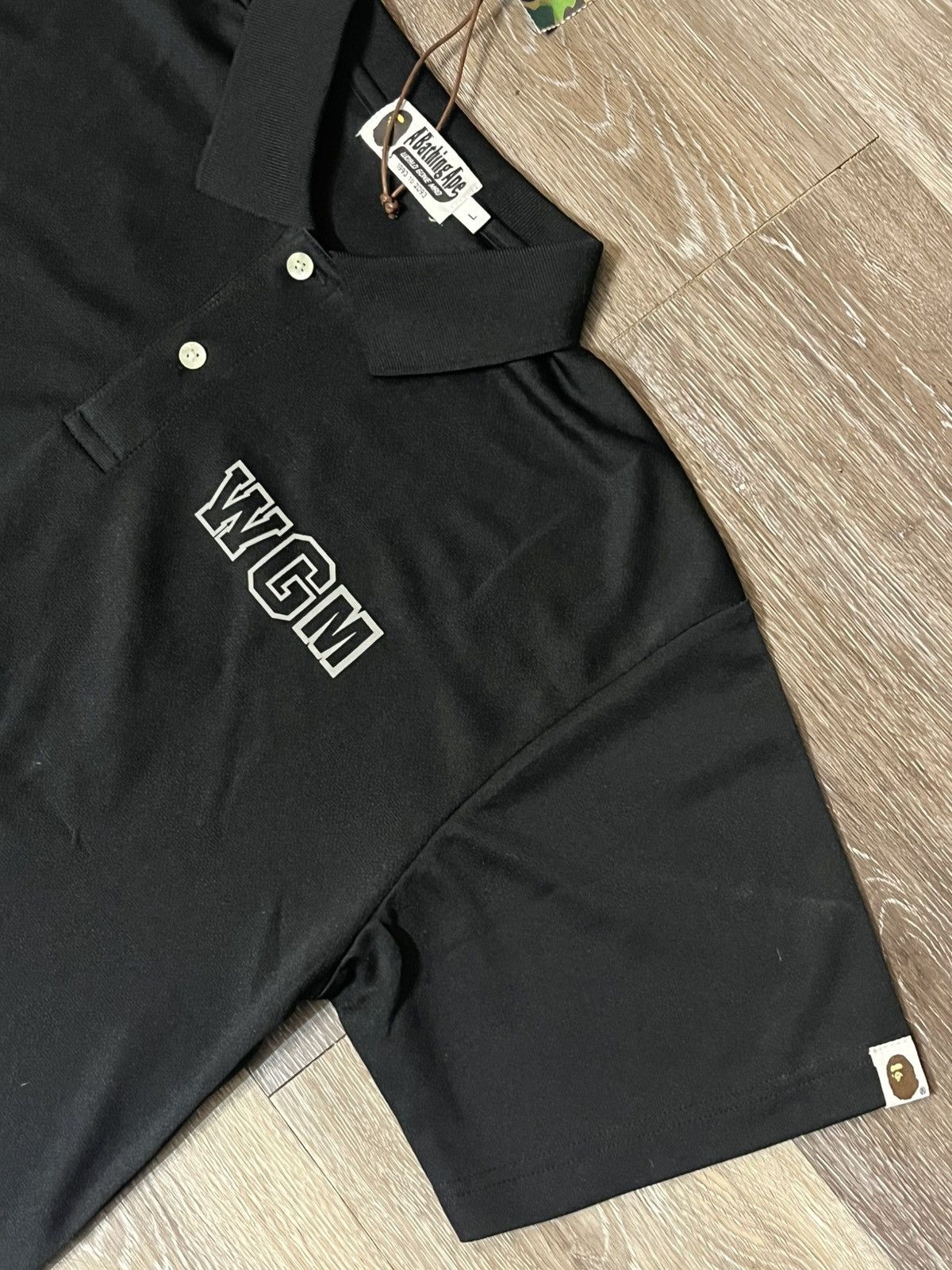 Bape Bape Shark WGM Polo in Black Size US L / EU 52-54 / 3 - 2 Thumbnail