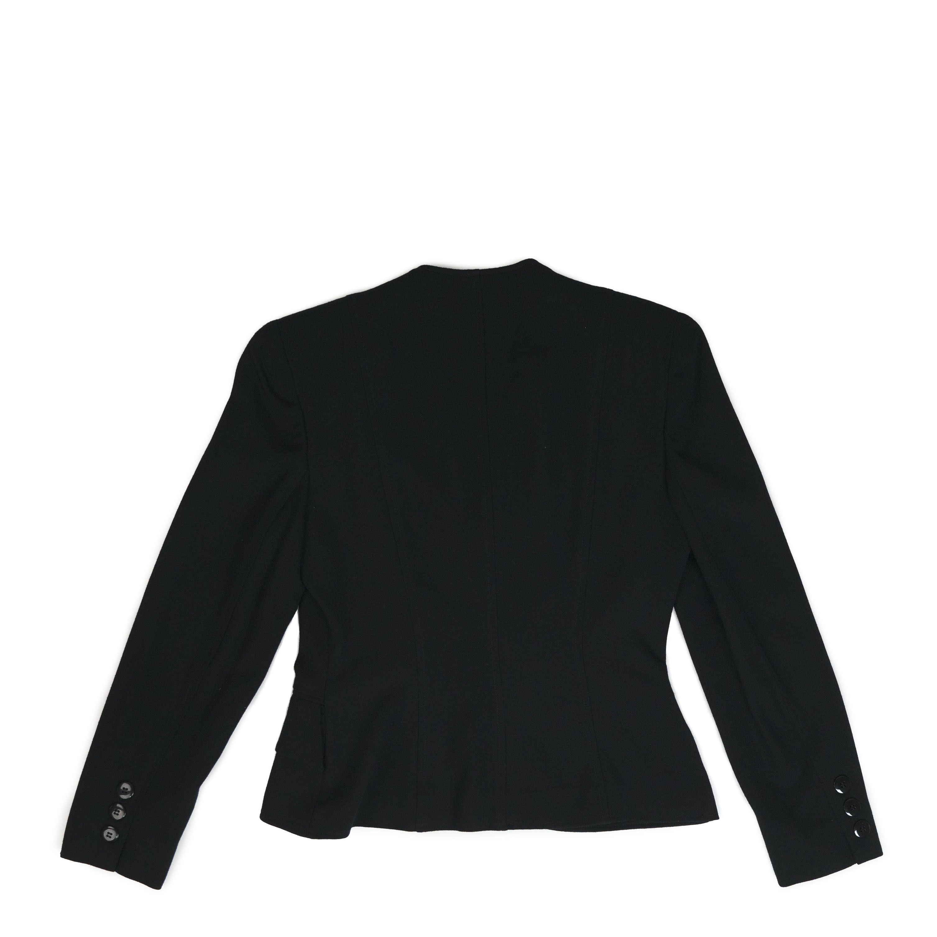 Christian Dior Monsieur Vintage Christian Dior Black One Button Blazer Size M / US 6-8 / IT 42-44 - 2 Thumbnail