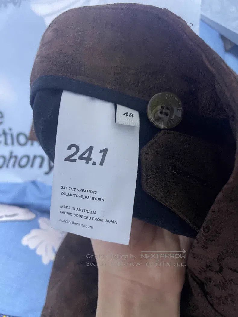 Song For The Mute SONG FOR THE MUTE Brown Cashew Jacquard Long Pants Size US 32 / EU 48 - 4 Thumbnail