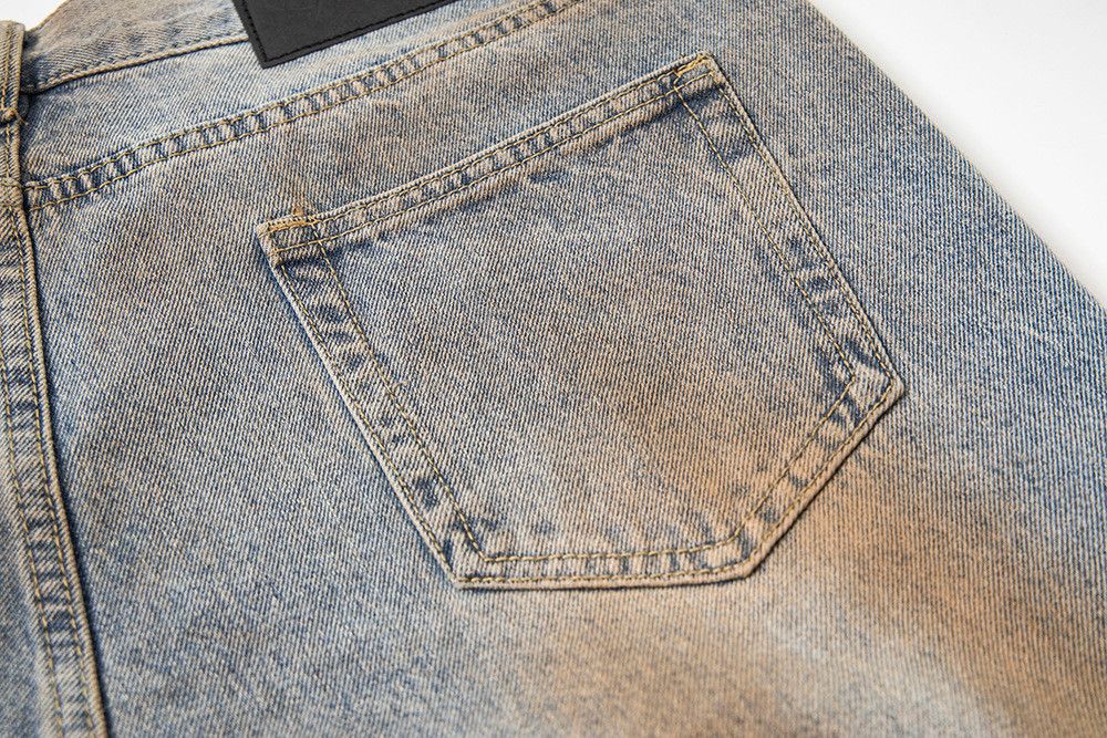 Vintage American retro distressed dirty jeans for men Size US 32 / EU 48 - 5 Thumbnail