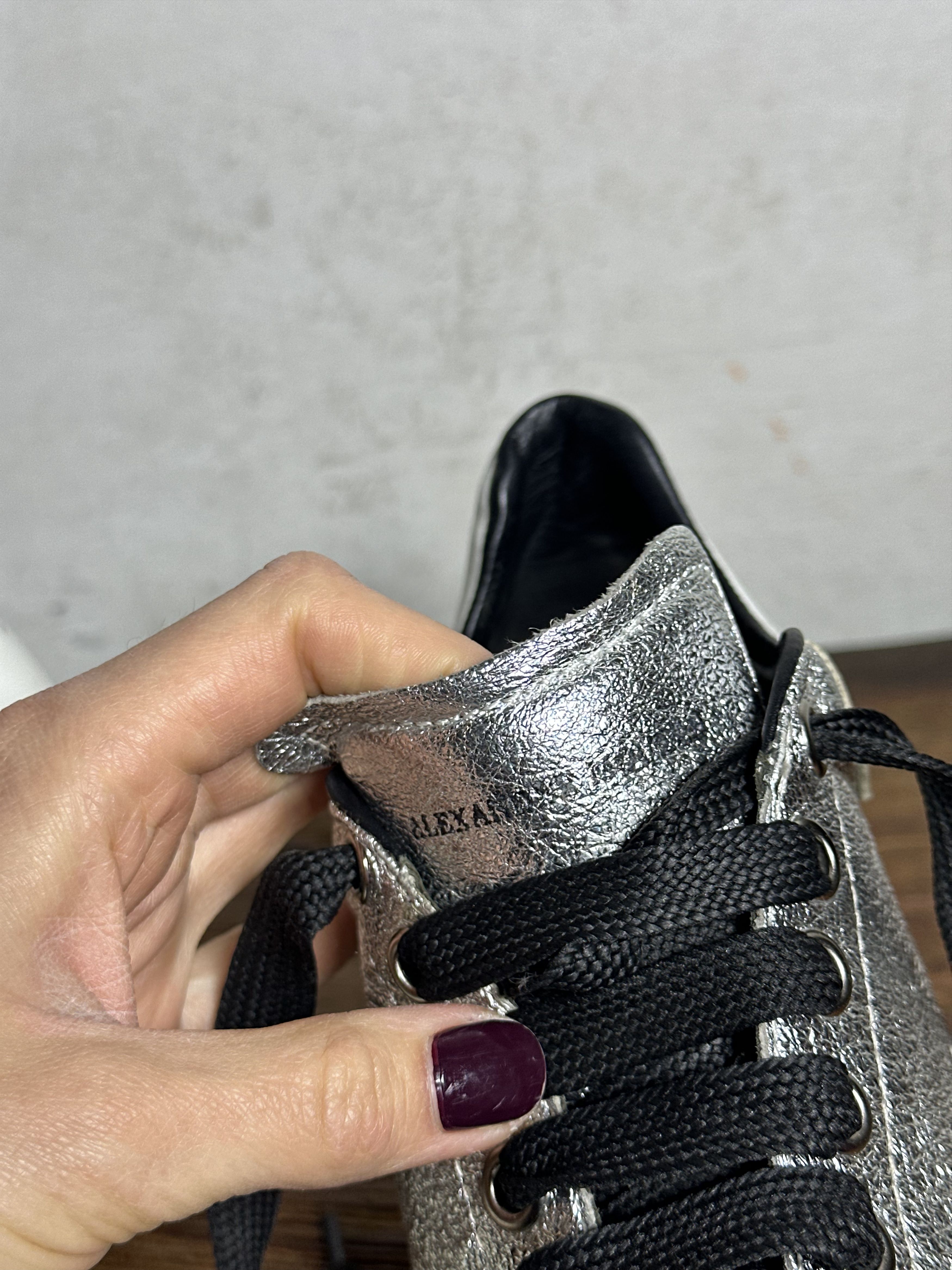 Alexander McQueen Alexander Mcqueen Oversized Silver Sneakers Size US 8 / IT 38 - 7 Thumbnail