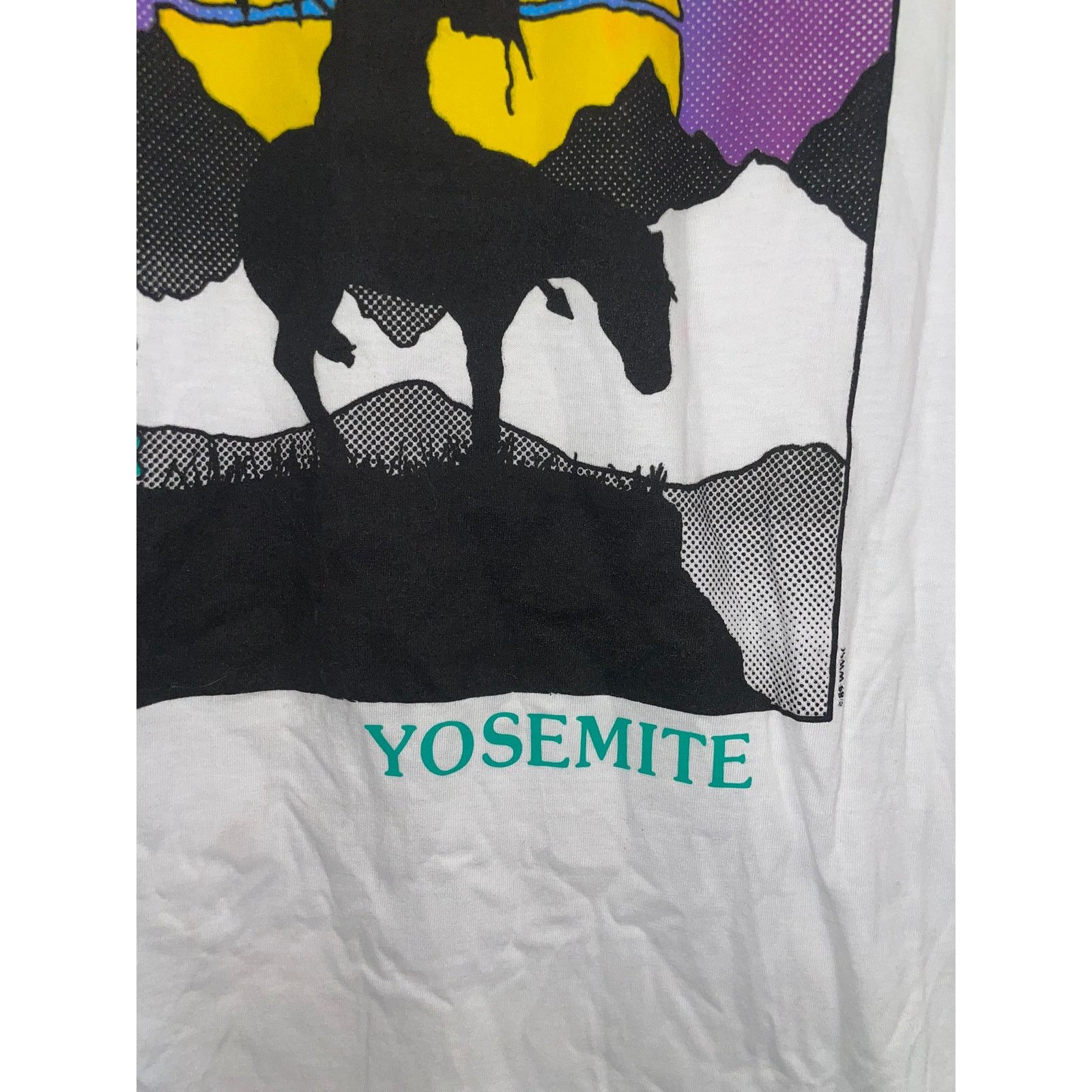 Jerzees Vintage Yosemite Shirt National Park Native American Art Tee Size US M / EU 48-50 / 2 - 4 Thumbnail