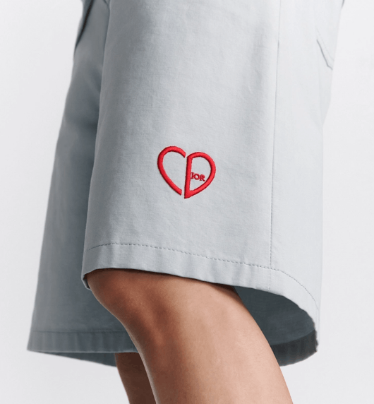 Dior o1w1db10525 313D00 CD Heart Bermuda Short in Gray Size US 32 / EU 48 - 7 Thumbnail