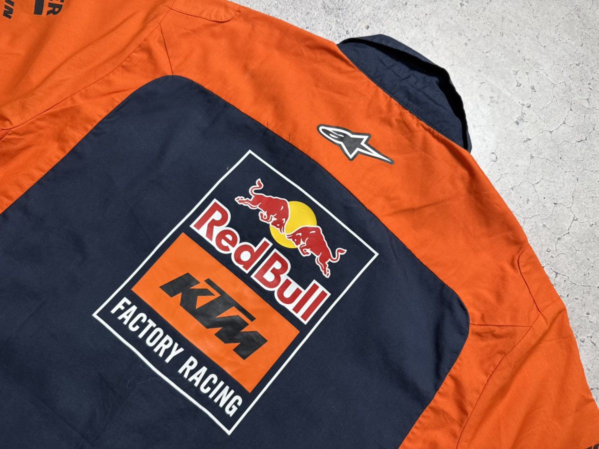 Vintage KTM Moto RedBull Alpinestars Vintage Racing Button Shirt Size US L / EU 52-54 / 3 - 11 Thumbnail