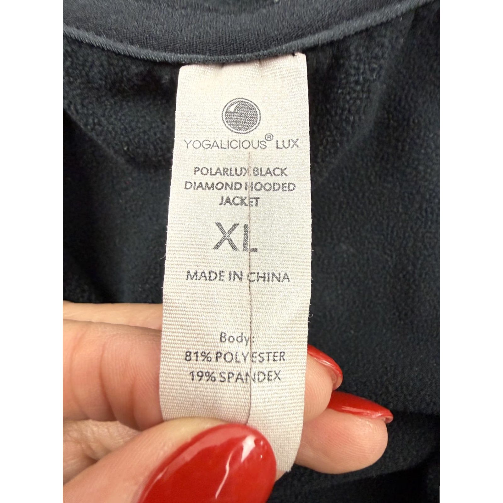 Vintage Yogalicious Lux Jacket Womens XL Black PolarLux Full Zip Hooded Softshell Jacket Size XL / US 12-14 / IT 48-50 - 4 Thumbnail