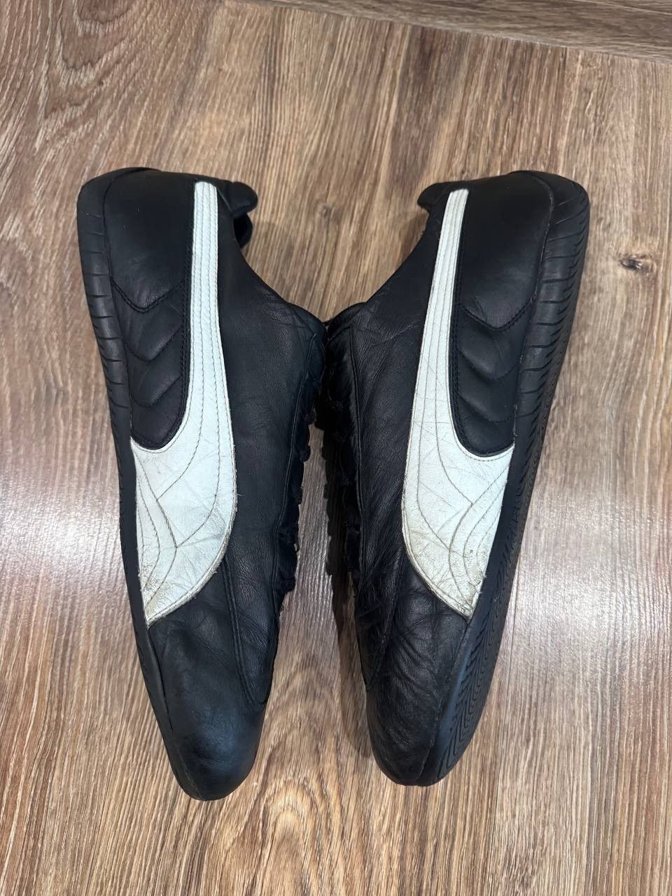 Puma Vintage Puma Speedcat Black Leather Sneakers Size US 11.5 / EU 44-45 - 16 Thumbnail
