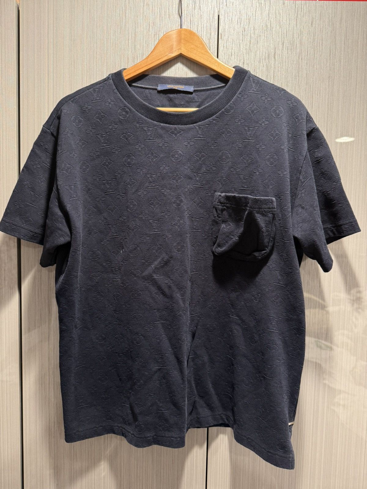 Louis Vuitton Louis Vuitton Navy Monogram Pocket Shirt Size US L / EU 52-54 / 3 - 1 Thumbnail