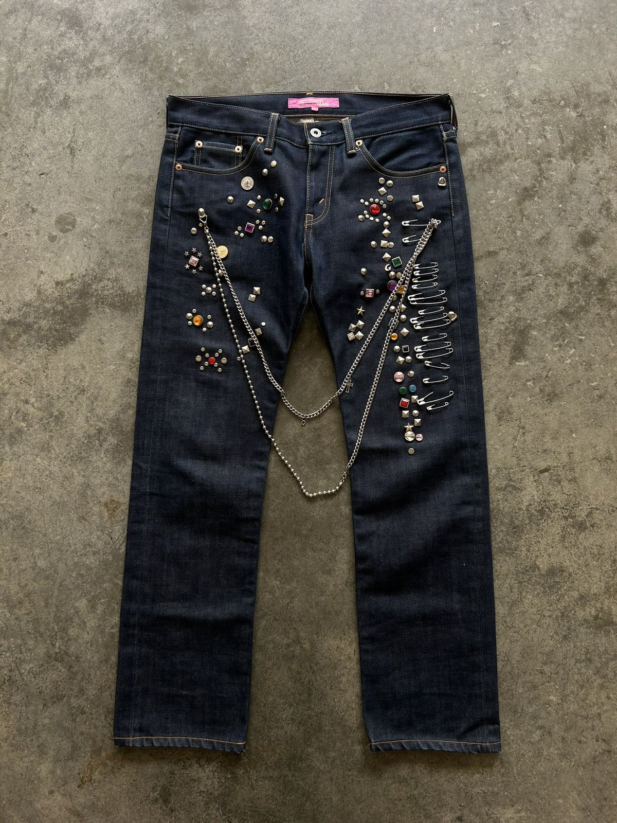 AD2003 junya watanabe man メッセージ ポエム デニム