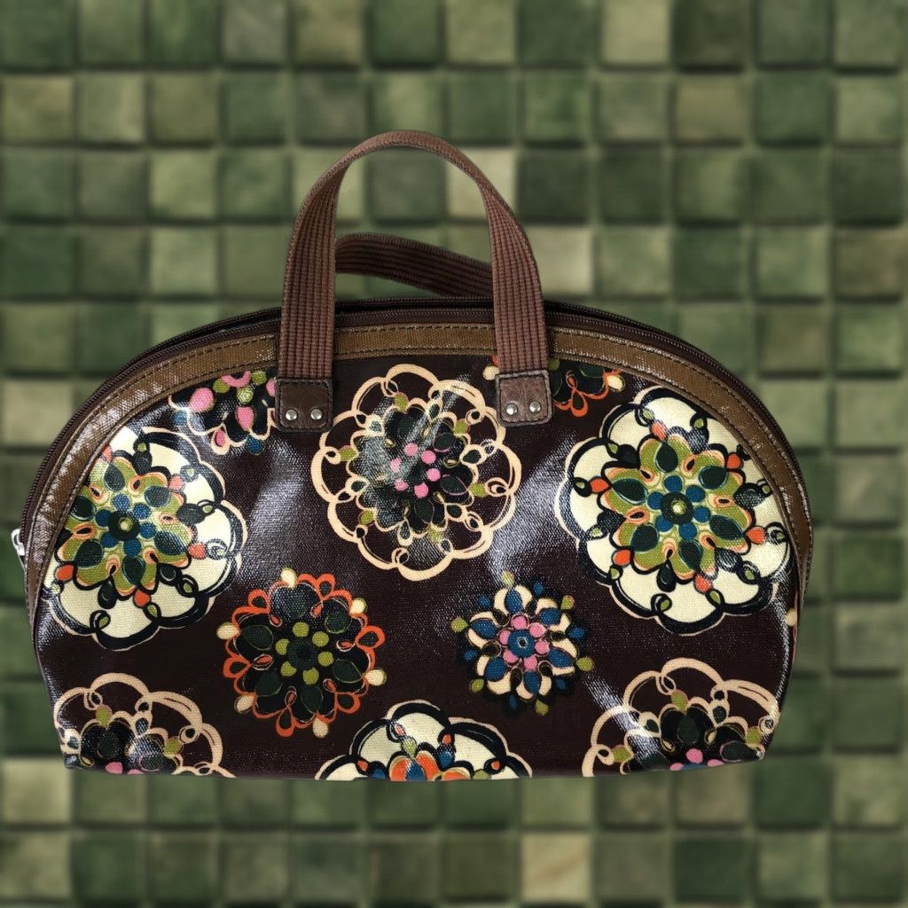 Fossil Fossil Key Per Satchel Handbag Womens Brown Floral PVC Top Handle Bag Medium Casual Travel Size M / US 6-8 / IT 42-44 - 1 Thumbnail
