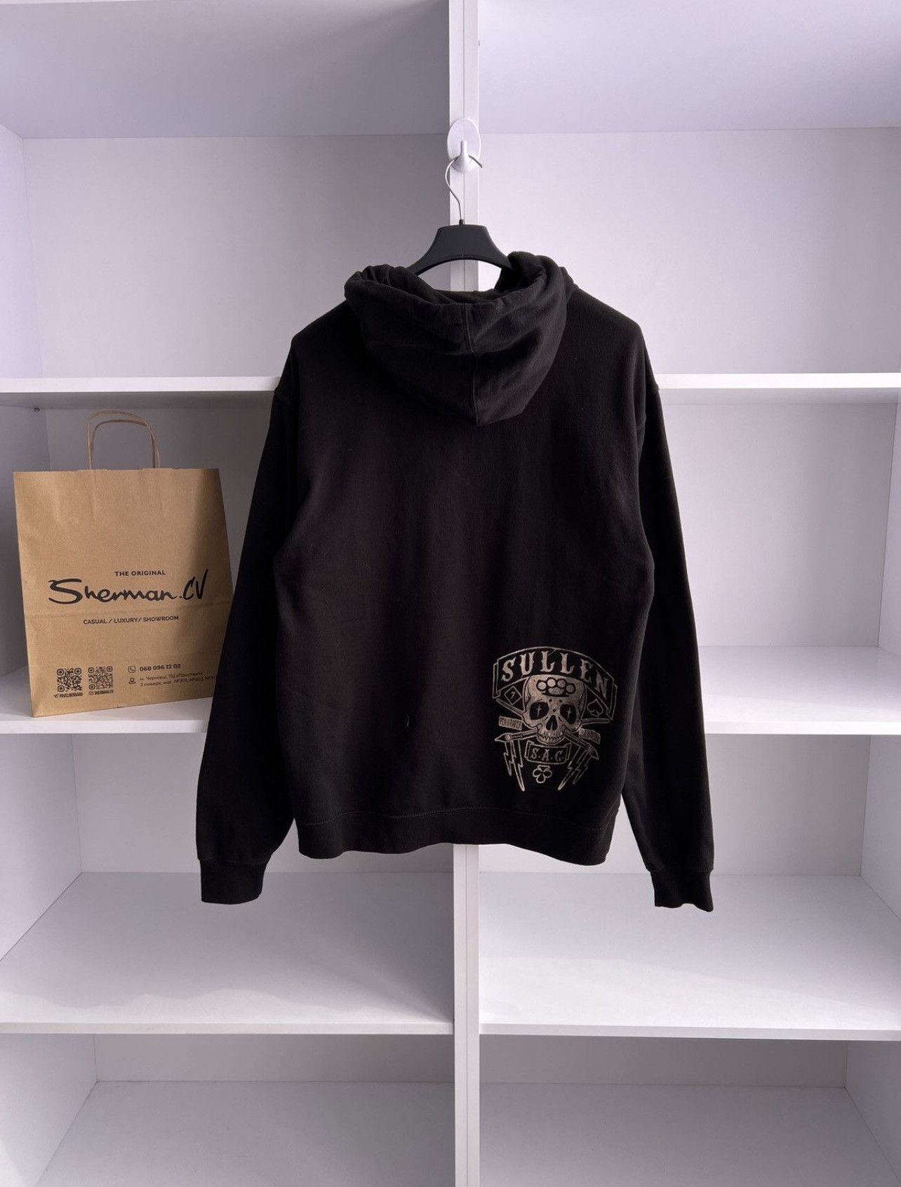 Ed Hardy × Japanese Brand × Vintage Vintage Sullen Ed Hardy Style Skull zip sweatshirt Size US L / EU 52-54 / 3 - 8 Thumbnail