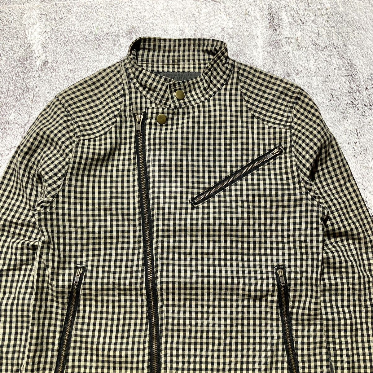20471120 2000s Ehypenworld Gallery Asymastrical Bikers Jacket Plaid Size US XS / EU 42 / 0 - 2 Thumbnail