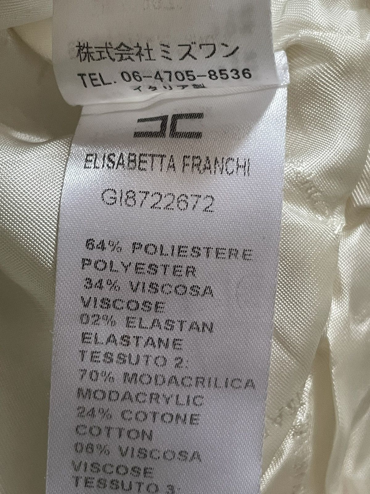 Elisabetta Franchi White Jacket by Elisabetta Franchi Size S / US 4 / IT 40 - 4 Thumbnail
