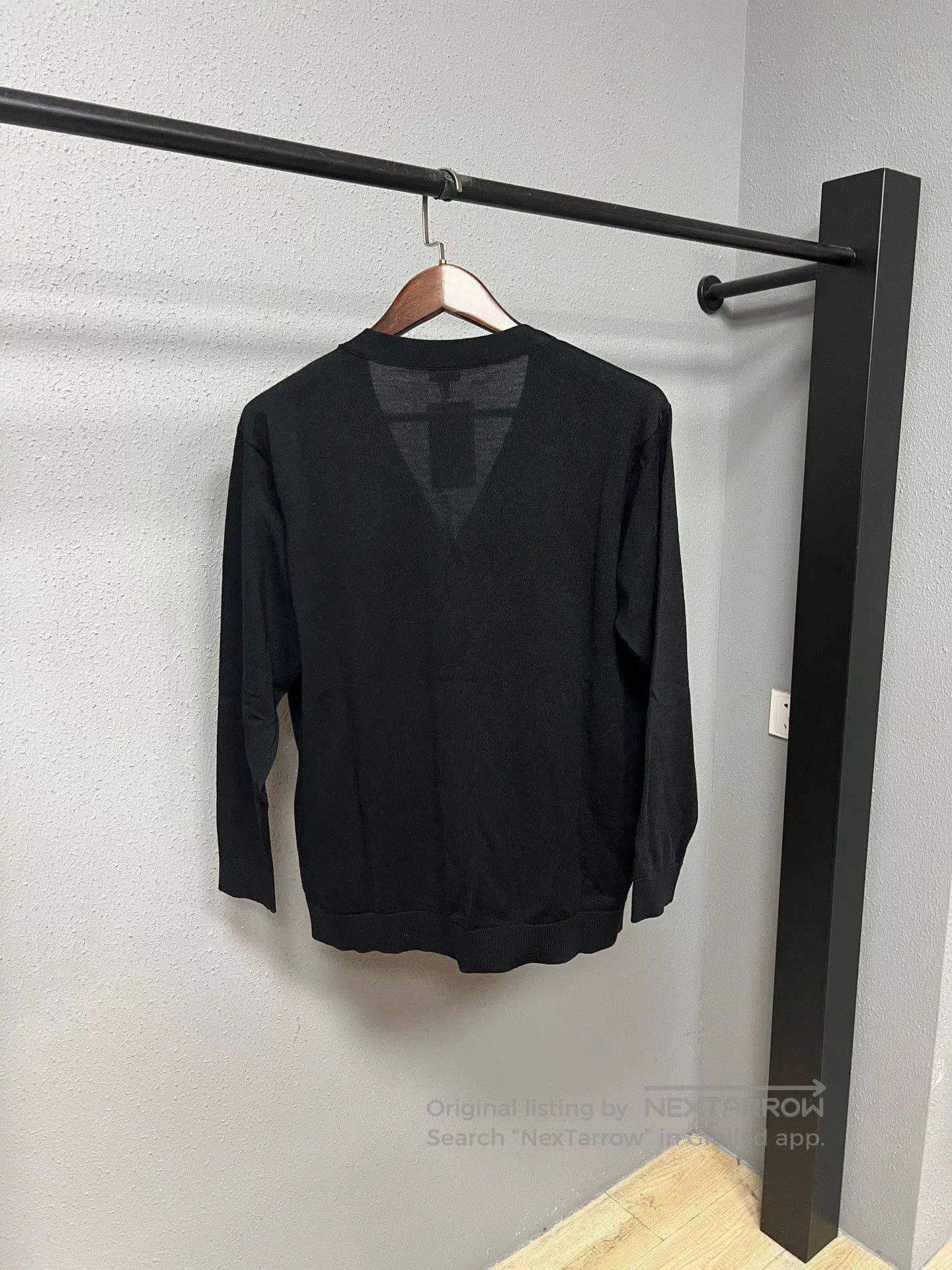 Other Loewe Black Wool Cardigan with Logo. Size S / US 4 / IT 40 - 2 Thumbnail