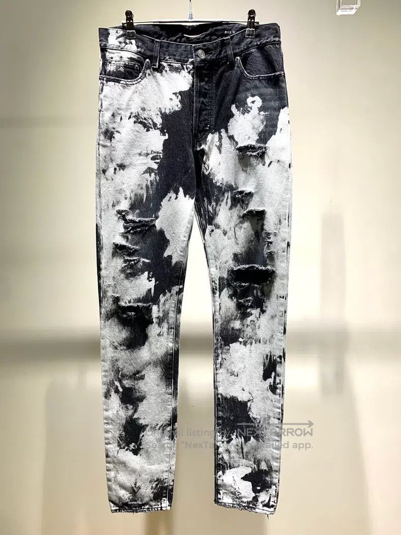 Saint Laurent Paris Saint Laurent Paris Splashed Ink Design Jeans Size US 31 - 1 Thumbnail