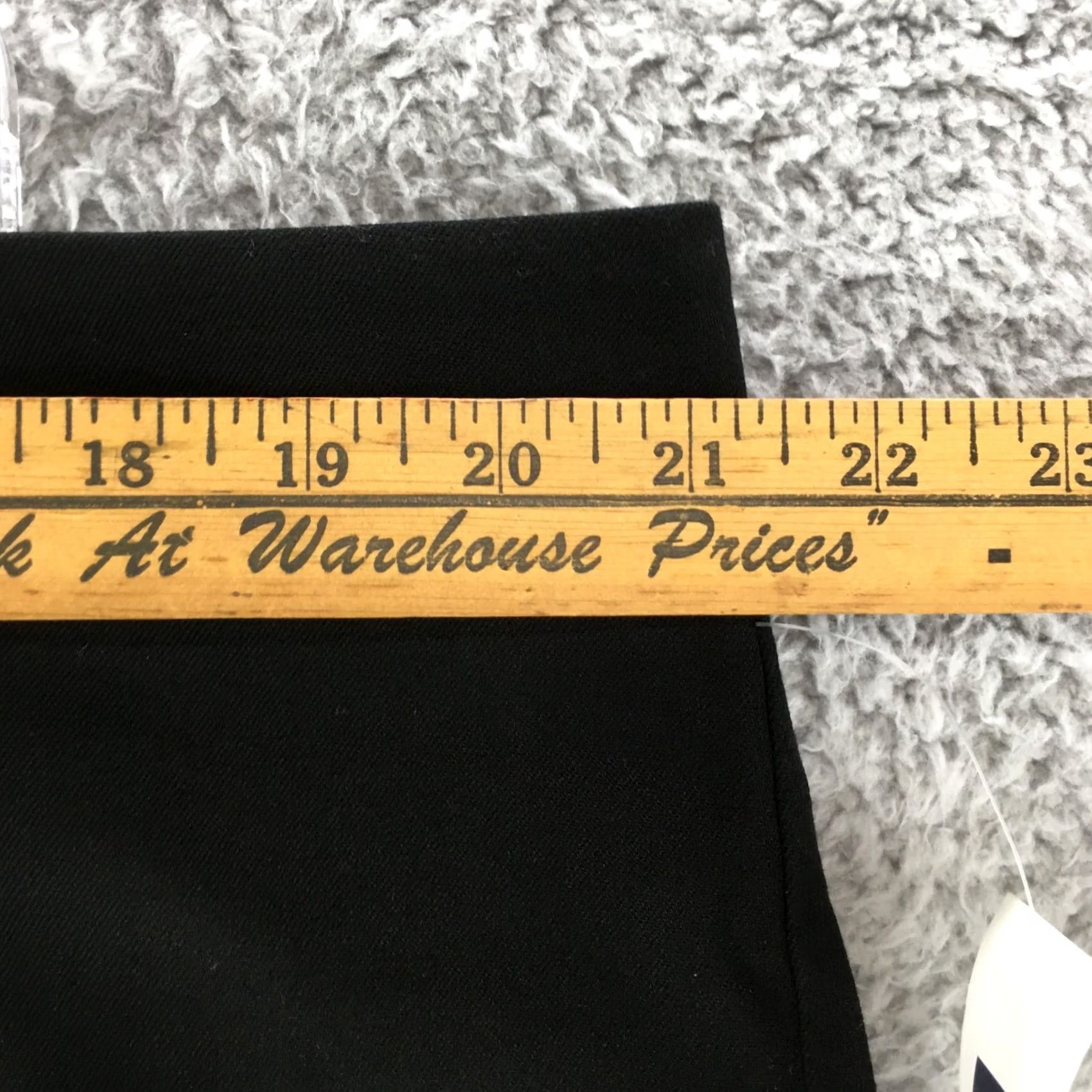 Gap Gap Womens 20 Black Straight Pencil Skirt Cotton Blend Zip Back Business NWT Size 42" / US 20 - 2 Thumbnail