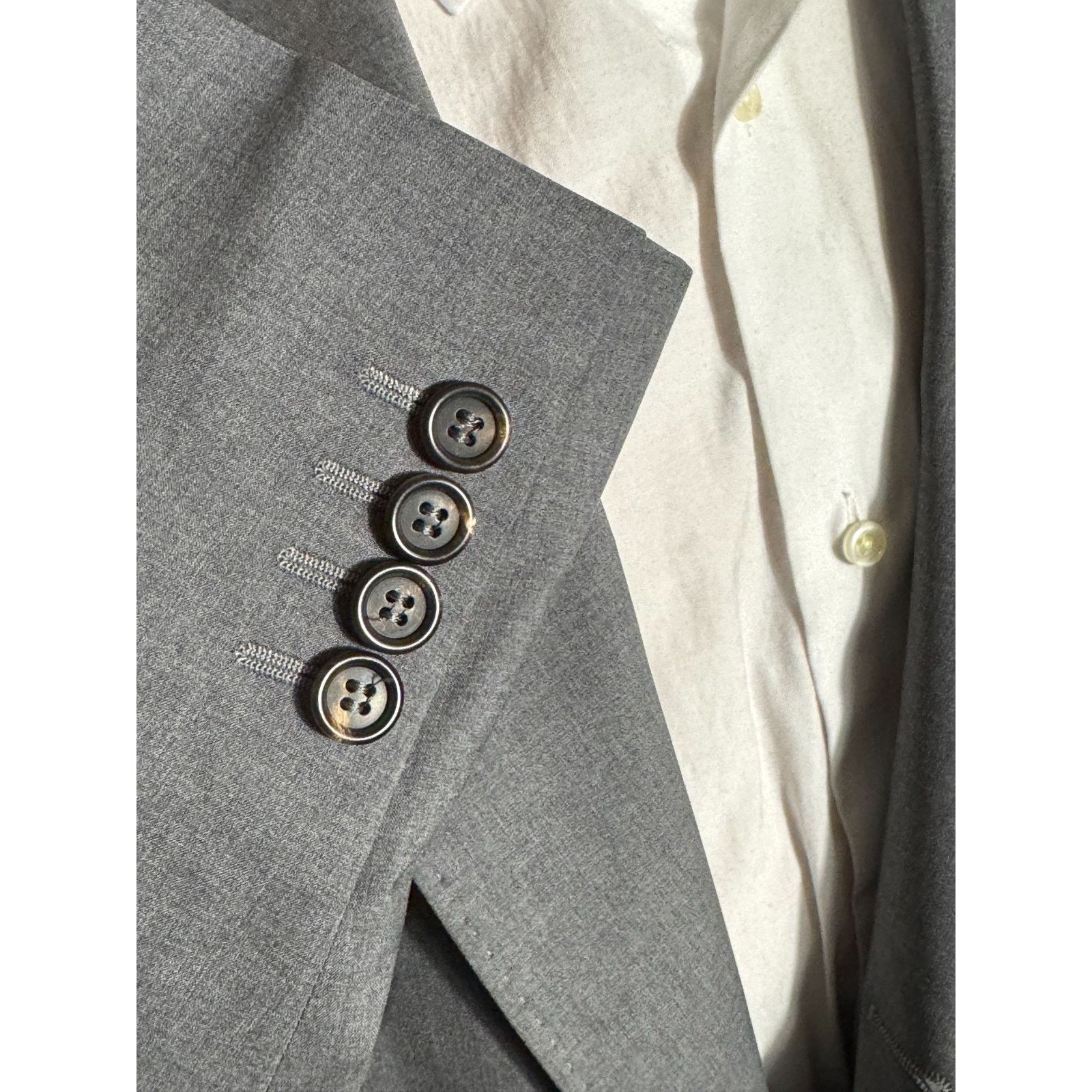 Brunello Cucinelli Brunello Cucinelli Gray Wool Silk Deconstructed Blazer 54 44 Size 44R - 8 Thumbnail