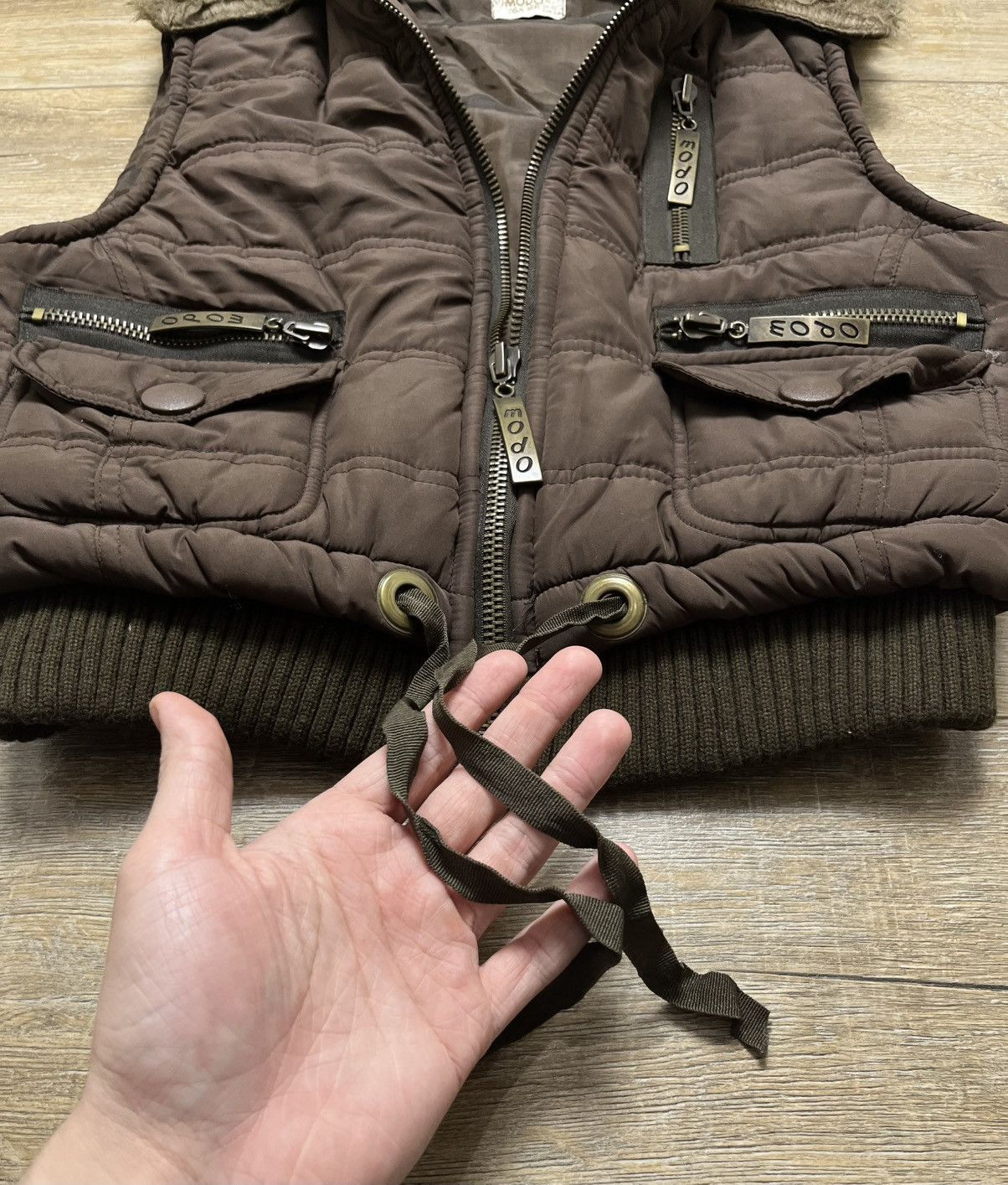 Hysteric Glamour Avant Garde Y2K Fur Hood Zip Vest 00s Size US S / EU 44-46 / 1 - 7 Thumbnail