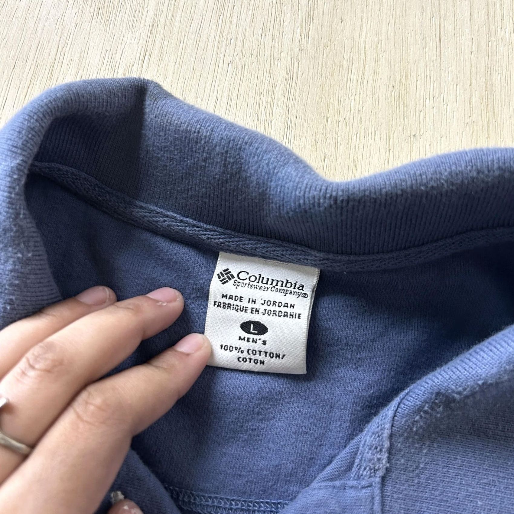 Vintage Columbia Polo Shirt Mens L Blue 100% Cotton Short Sleeve Casual Knit Size US L / EU 52-54 / 3 - 5 Thumbnail