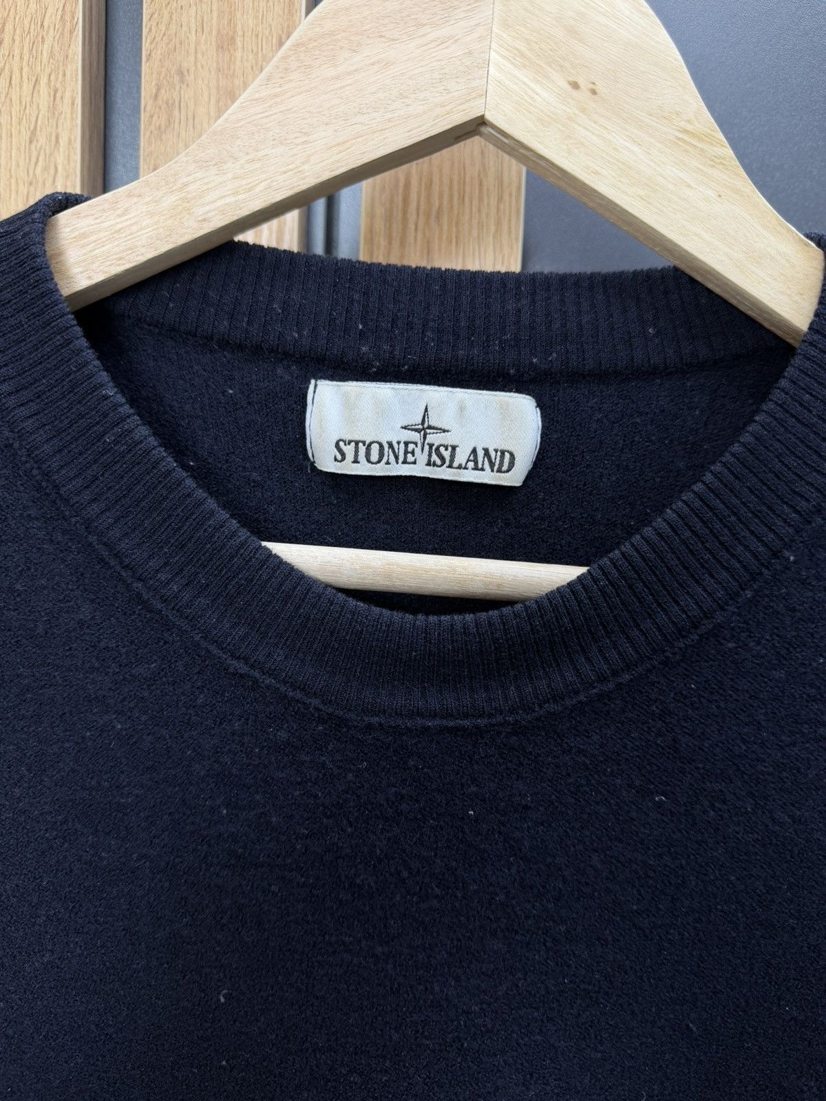 Stone Island Stone Island Crewneck Wool Knit Sweater Navy Men’s Size US XL / EU 56 / 4 - 3 Thumbnail