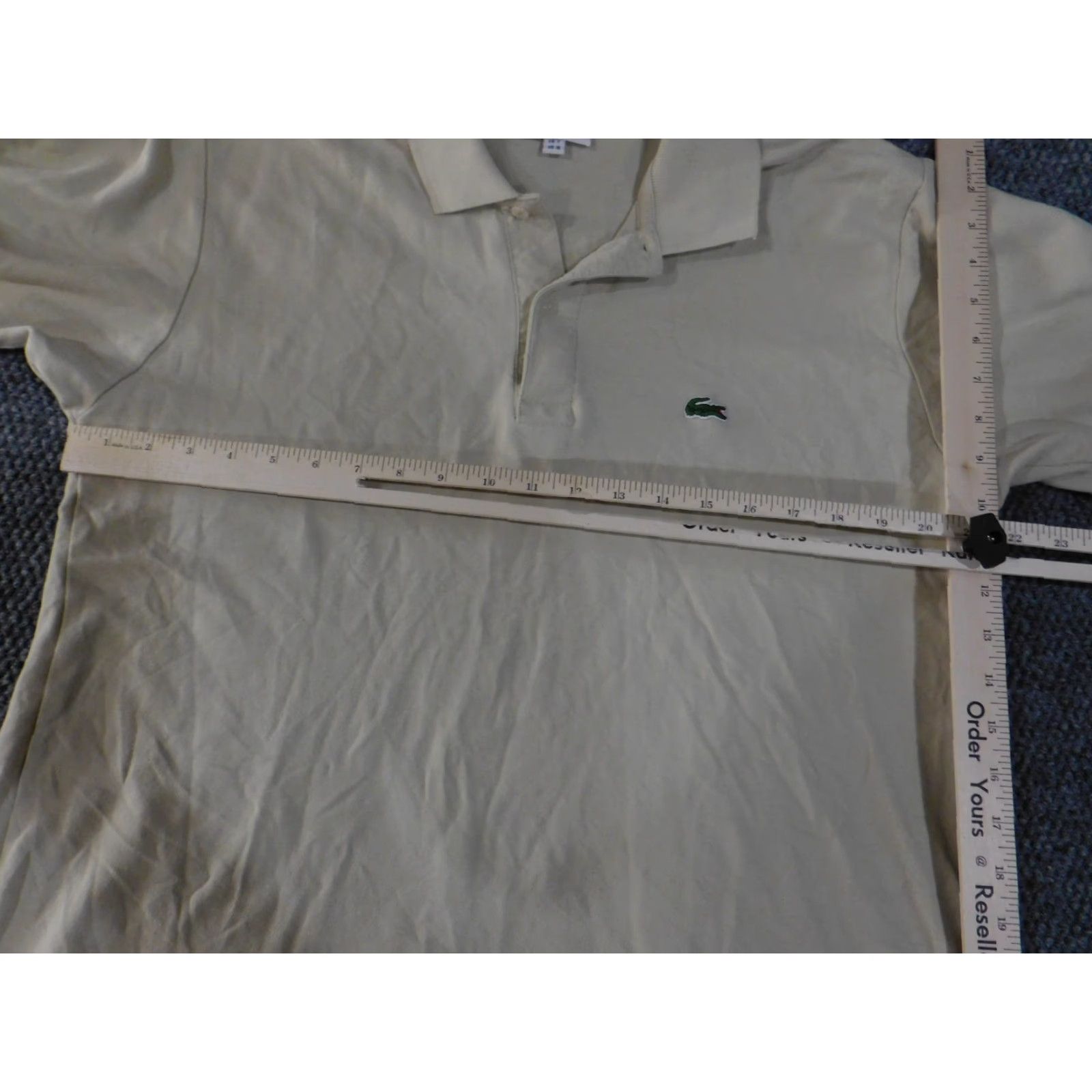Lacoste Lacoste Polo Shirt XL Mens Beige Short Sleeve Collared Button Casual Preppy Logo Golf All Seasons Size US XL / EU 56 / 4 - 5 Thumbnail