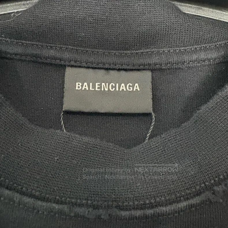 Balenciaga Balenciaga Letter printed T-shirt with round neck and shor Size US XS / EU 42 / 0 - 3 Thumbnail